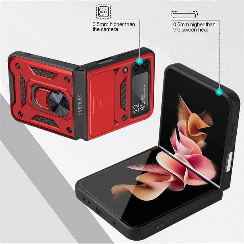 Samsung Galaxy Z Flip 3 Shockproof Armor Case - Rugged Protective Cover for Drop Protection | Perfect for Outdoor Activities, Travel & Daily Use