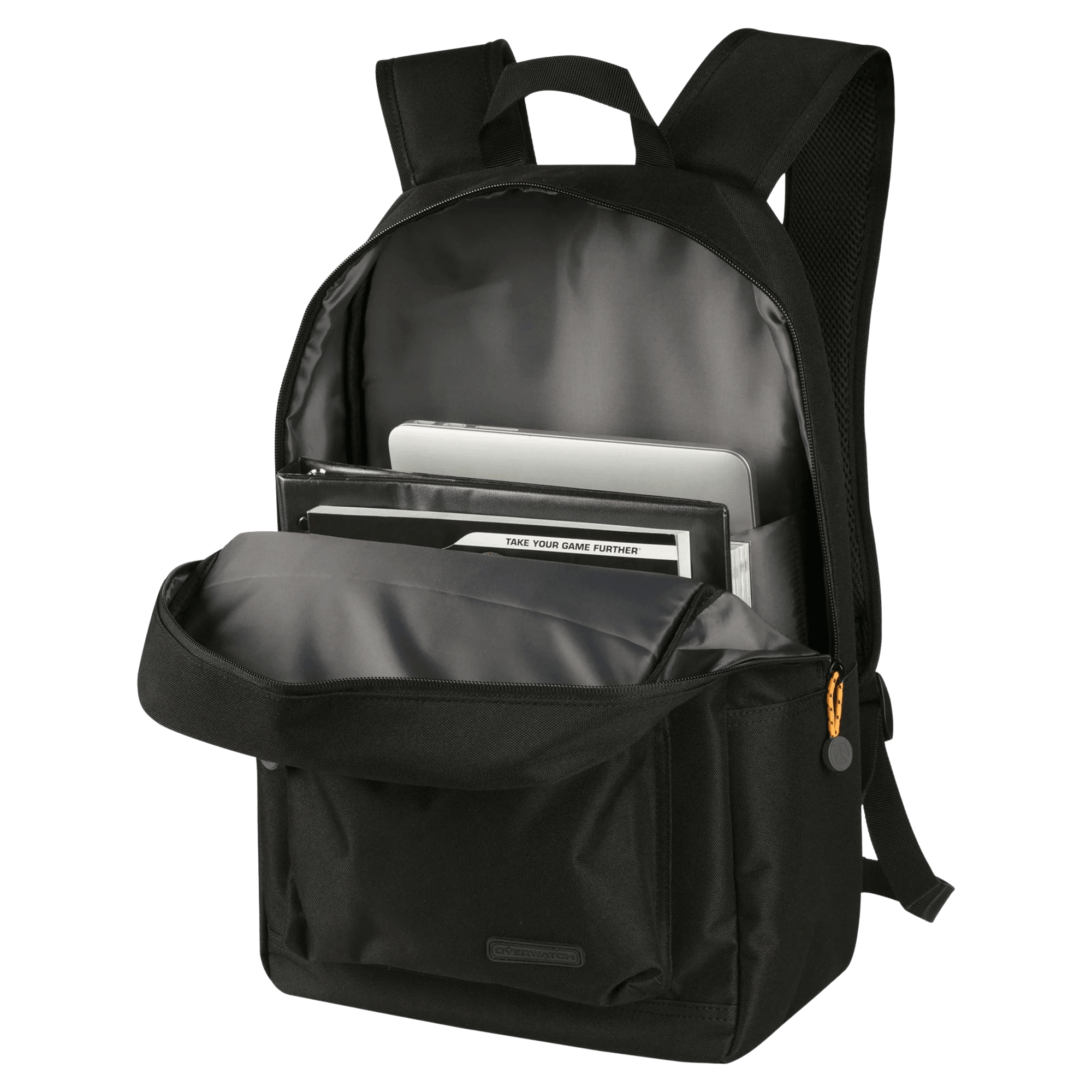 Jinx Overwatch Blackout Backpack 18 Inch - Official Licensed Gaming Backpack for School, Travel & Conventions - Durable Laptop Bag for Overwatch Fans & Cosplay Enthusiasts