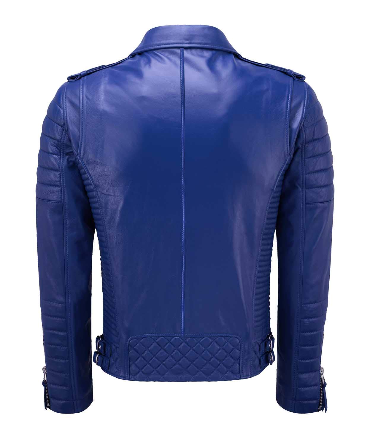 Genuine Lambskin Leather Jacket for Men - Motorcycle Biker Jacket with Premium Stitching & Zipper - Perfect for Riding, Casual Wear & Outdoor Adventures (BN 102)
