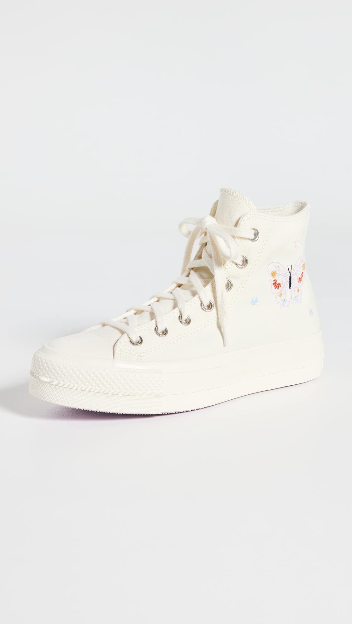 Converse Women's Chuck Taylor Lift Sneakers - Egret/Decade Pink - Size 5 Medium US - Casual Fashion Sneakers for Everyday Wear & Street Style
