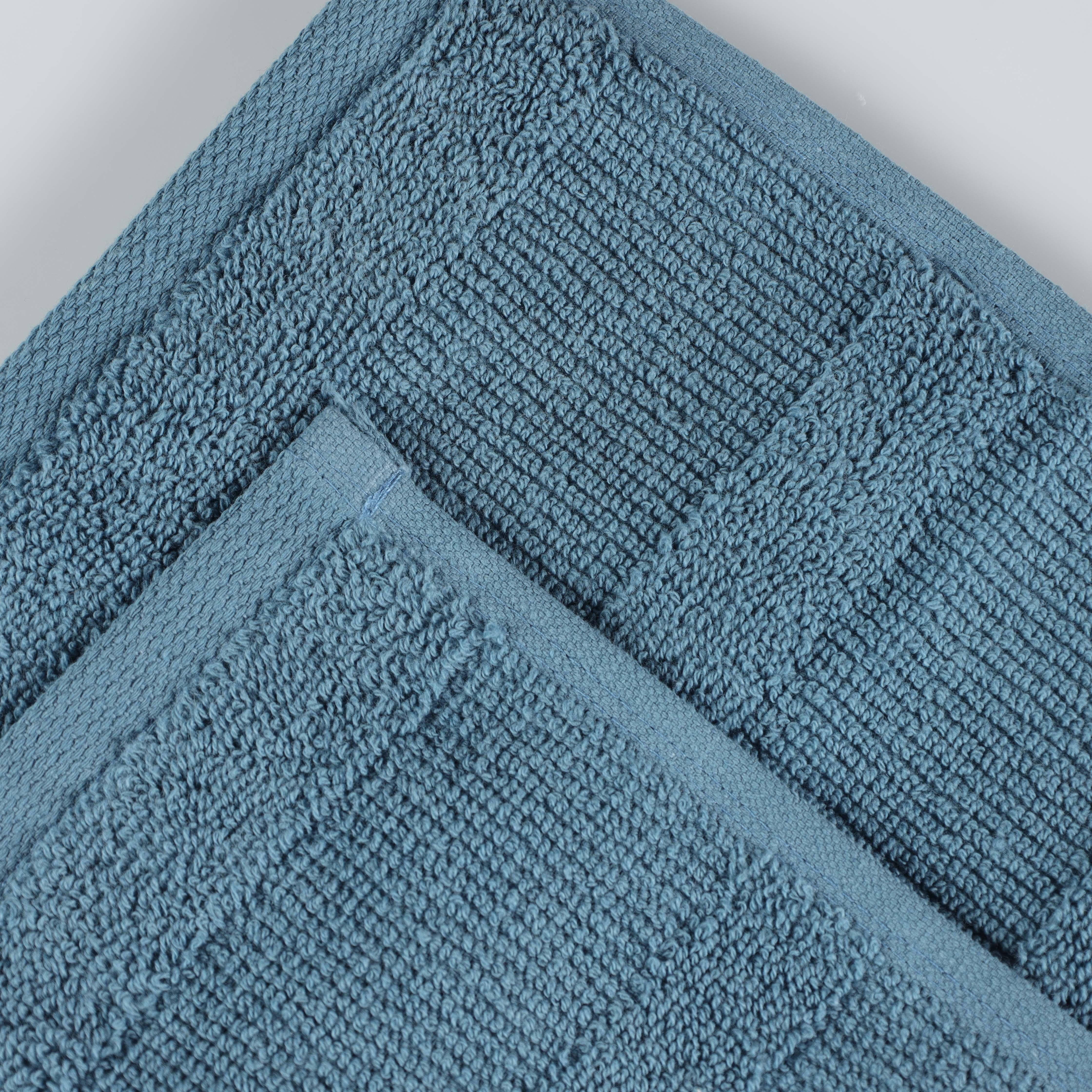 Premium Roma Cotton Ribbed Textured Hand Towels - Soft & Absorbent Bathroom Towel Set of 6 - Perfect for Kitchen, Guest Bathroom & Spa Use
