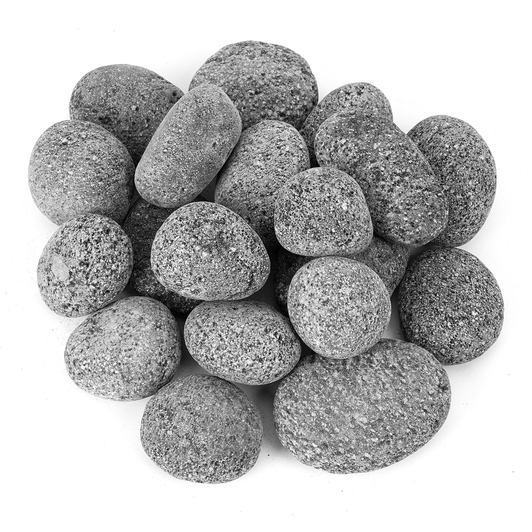 Skyflame Black Natural Tumbled Lava Rock Pebbles 2-3 Inch for Gas Fire Pit, Fireplace, Garden Landscaping, Potted Plants - 10 Pounds | Perfect for Indoor/Outdoor Decor, Zen Gardens & DIY Crafts