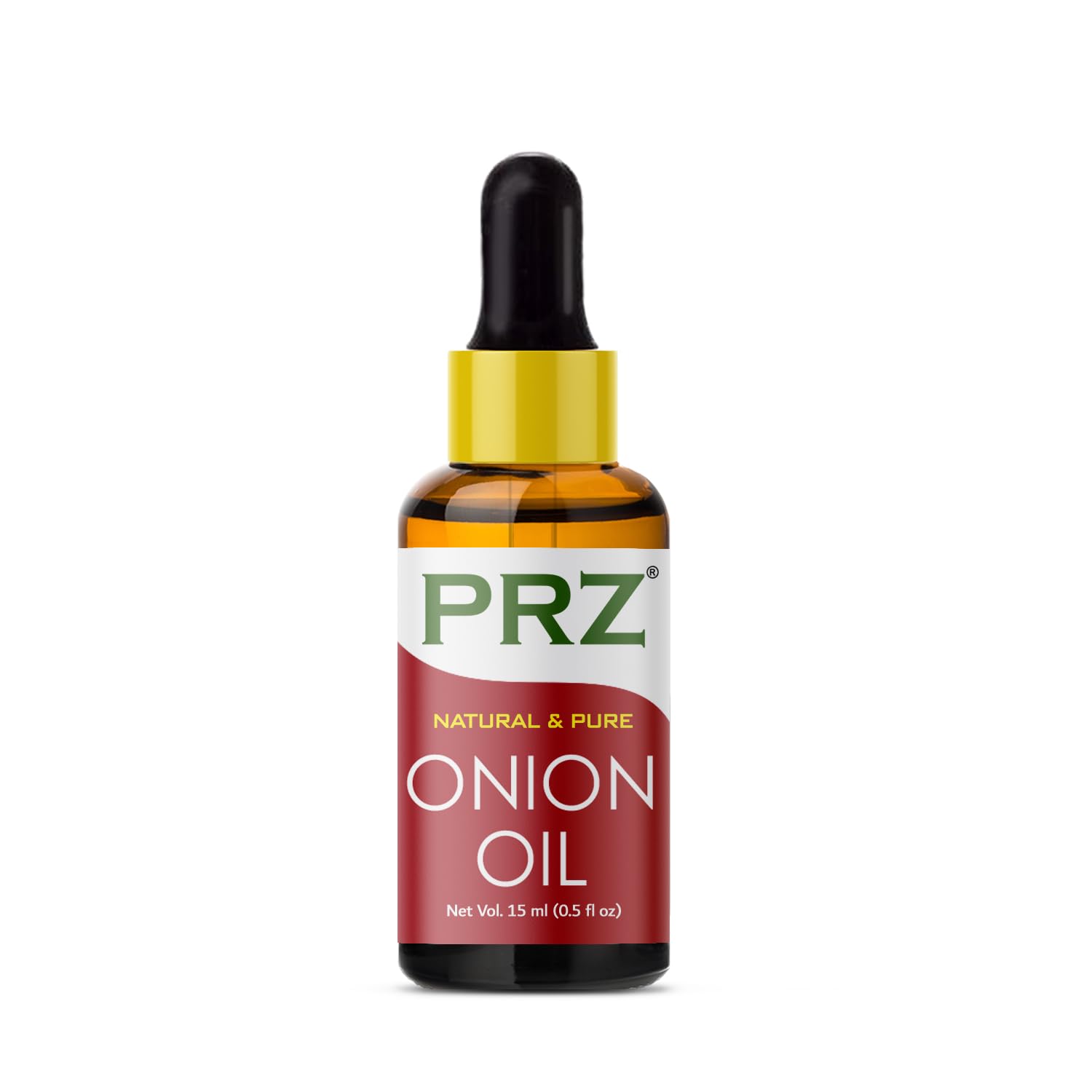 PRZ Onion Cold Pressed Carrier Oil - 100% Pure Natural Therapeutic Grade Oil for Aromatherapy, Body Massage, Skin & Hair Care (15ml) | Perfect for DIY Beauty Recipes, Scalp Treatment & Relaxation Therapy