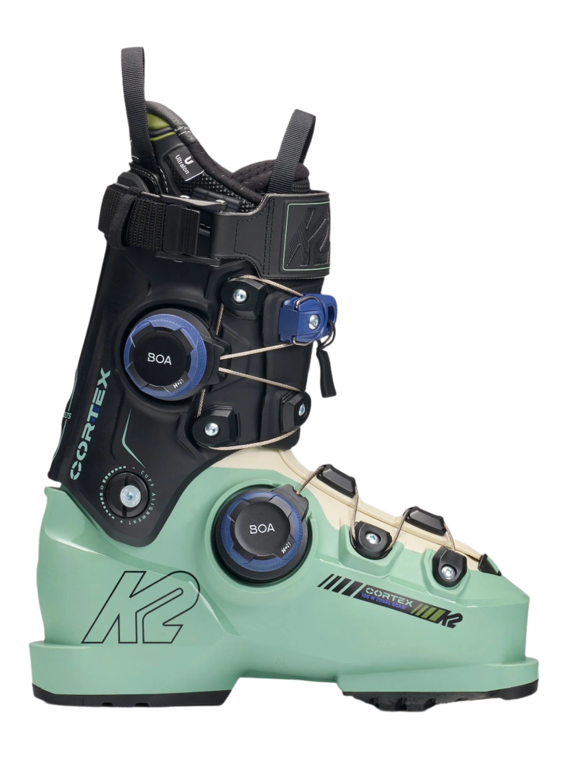 K2 Women's Cortex 105 Zonal Boa Ski Boots 2026 - Lightweight Performance Ski Boots for Women with BOA Fit System - Perfect for All-Mountain Skiing & Freeride Adventures