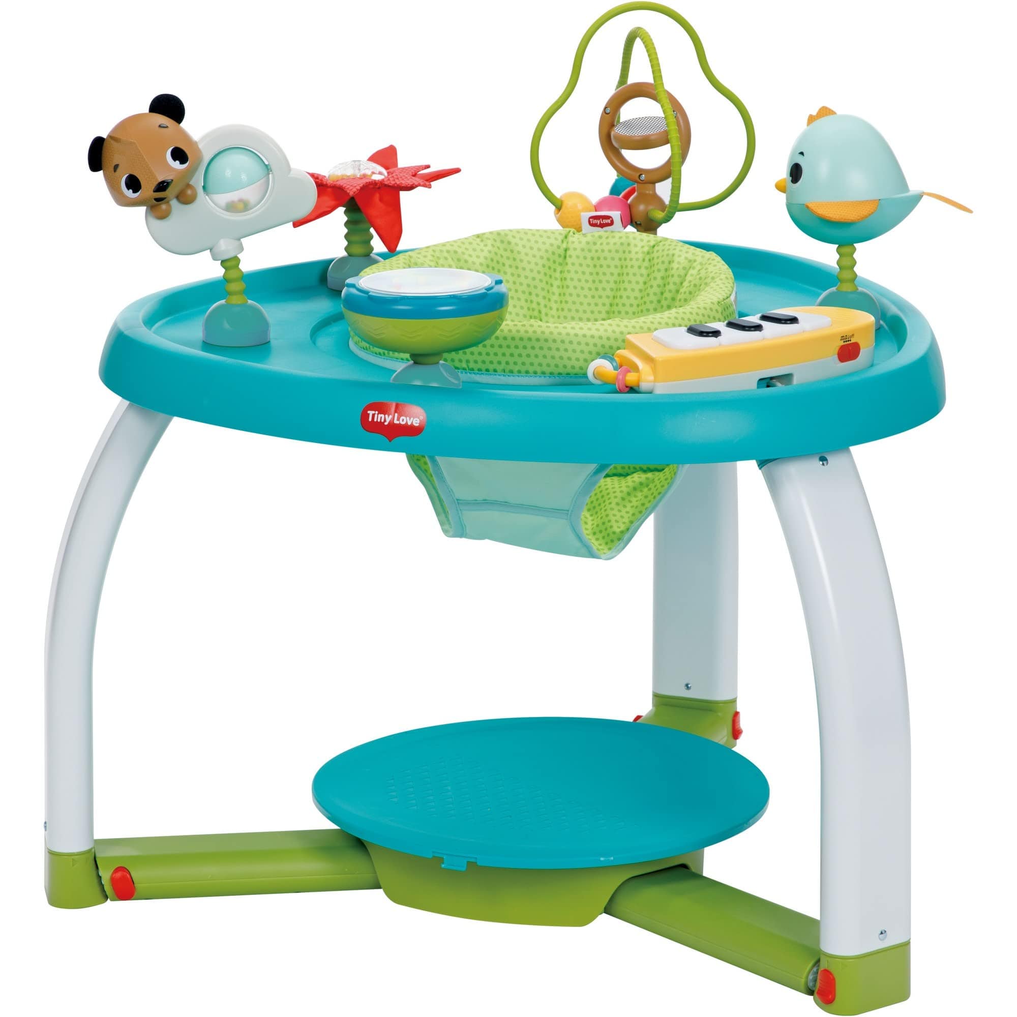 Tiny Love Meadow Days Stationary Activity Center - Baby Play Gym with Toys for Infants & Newborns - Developmental Playmat for Tummy Time & Sensory Stimulation