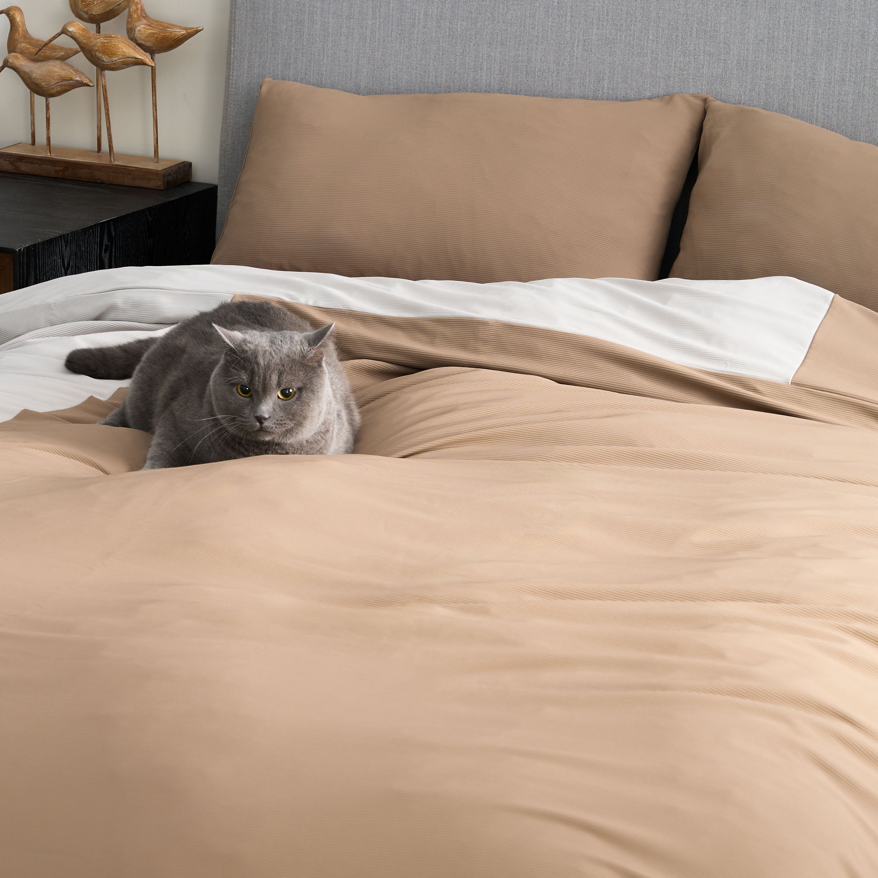 Premium High-Tech Fabric Duvet Cover Set - Anti-Pet Hair & Hypoallergenic for Dog & Cat Owners - Perfect for Allergy Sufferers & Pet-Friendly Homes