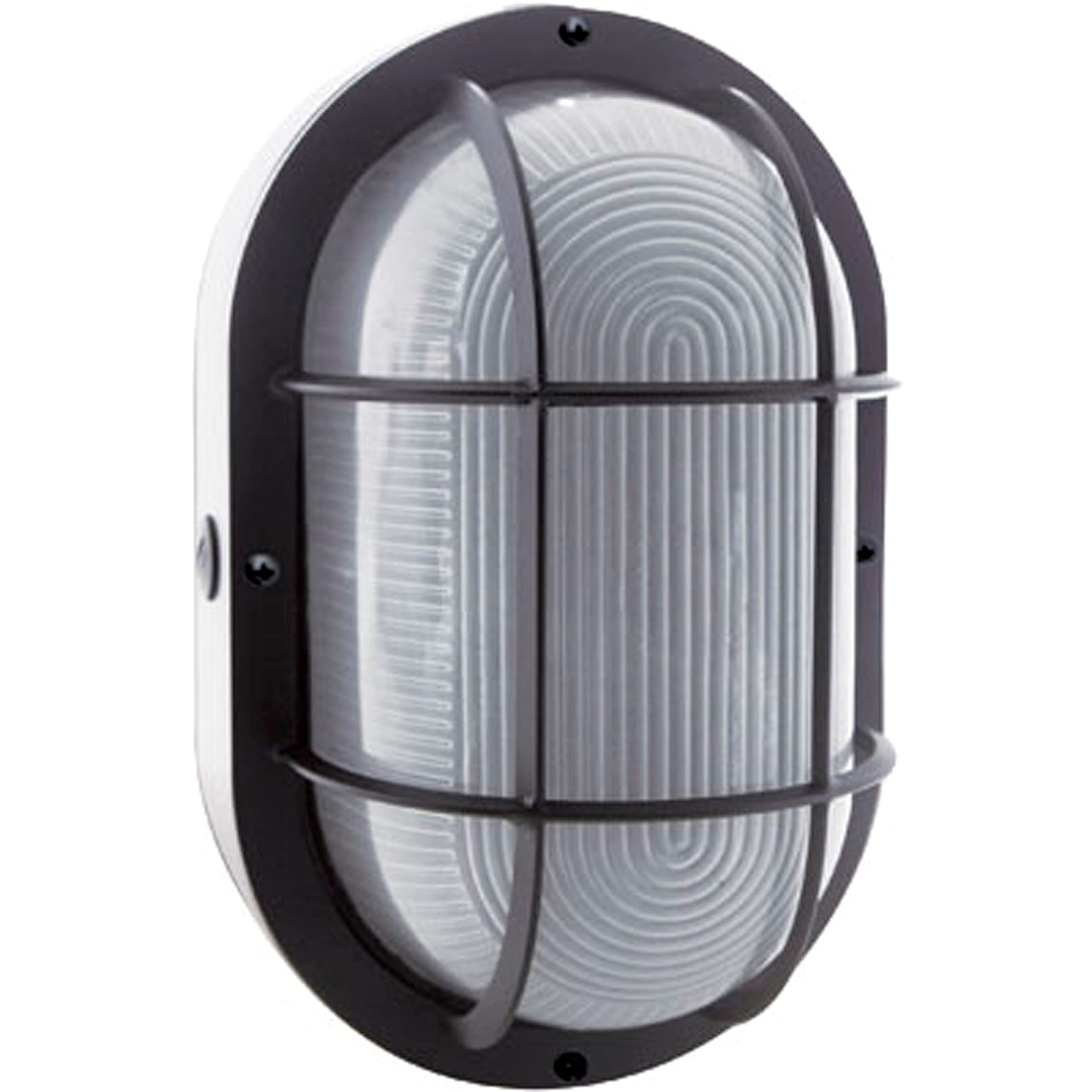 Nuvo Lighting 45923451140 Black LED Bulk Head Light - Durable & Energy-Efficient for Indoor/Outdoor Use in Homes, Garages, and Commercial Spaces