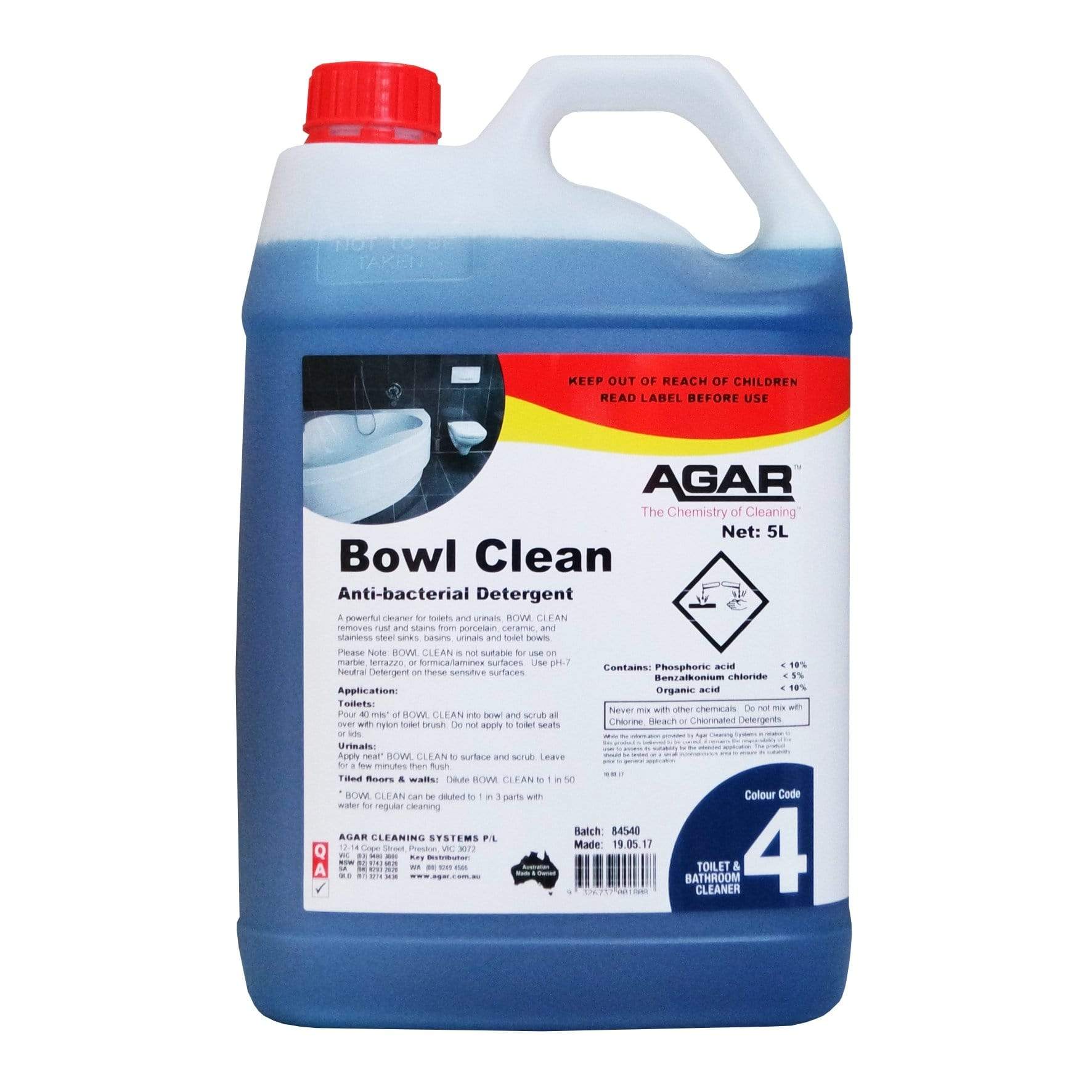 Eco-Friendly Agar Toilet Bowl Cleaner - Powerful Stain Remover & Odor Eliminator for Bathroom Cleaning - Safe for Septic Tanks - Perfect for Daily Toilet Maintenance & Deep Cleaning