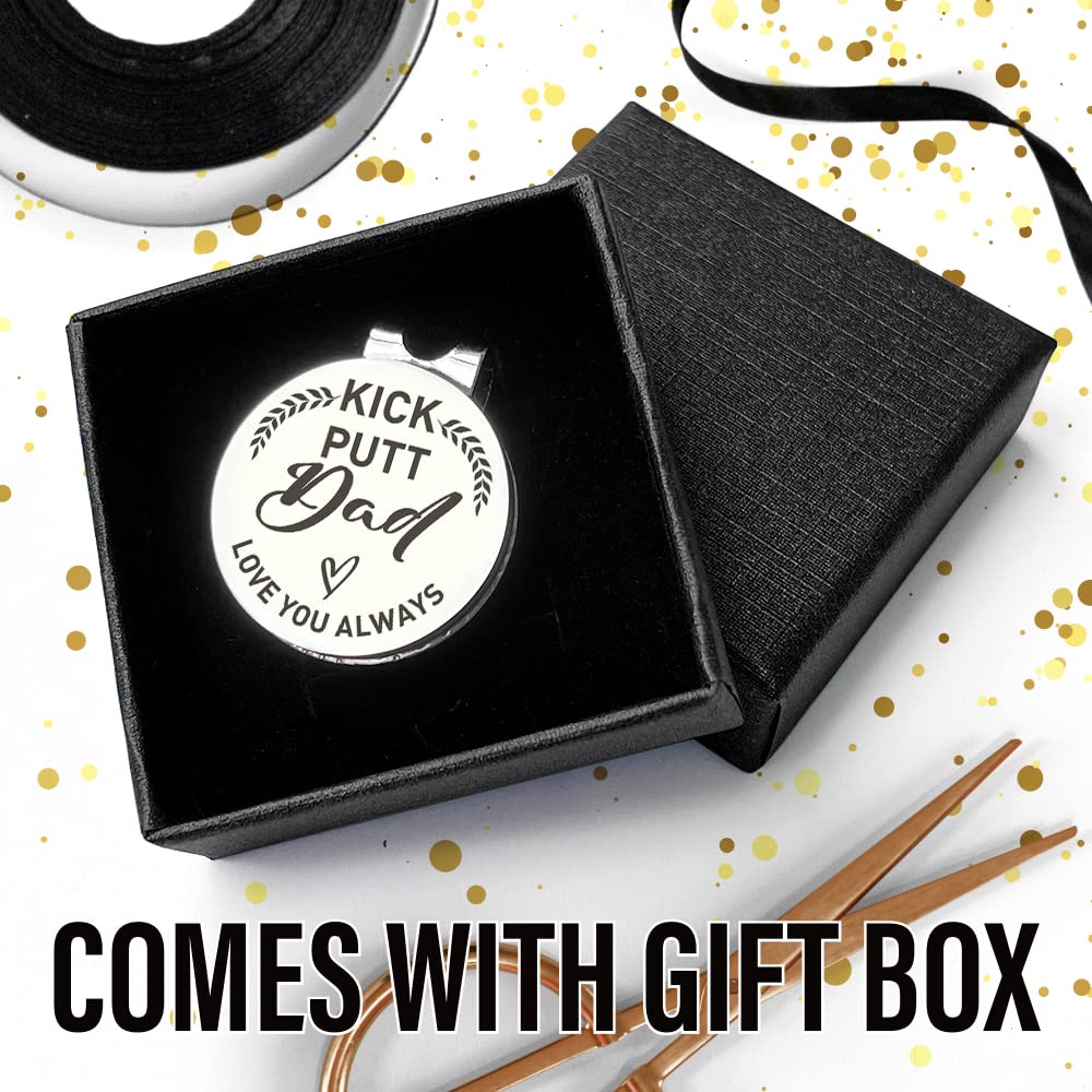 QVUXZ Personalized Golf Ball Marker Set - Unique Golf Gifts for Dad from Daughter, Perfect for Father's Day, Birthday & Christmas - Ideal for Golf Lovers & Tournament Players
