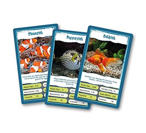 Smart Trump Cards Game Set - Predators & Aquatic Life Combo | Fun Educational Card Game for Kids & Adults | Perfect for Family Game Nights & Classroom Learning