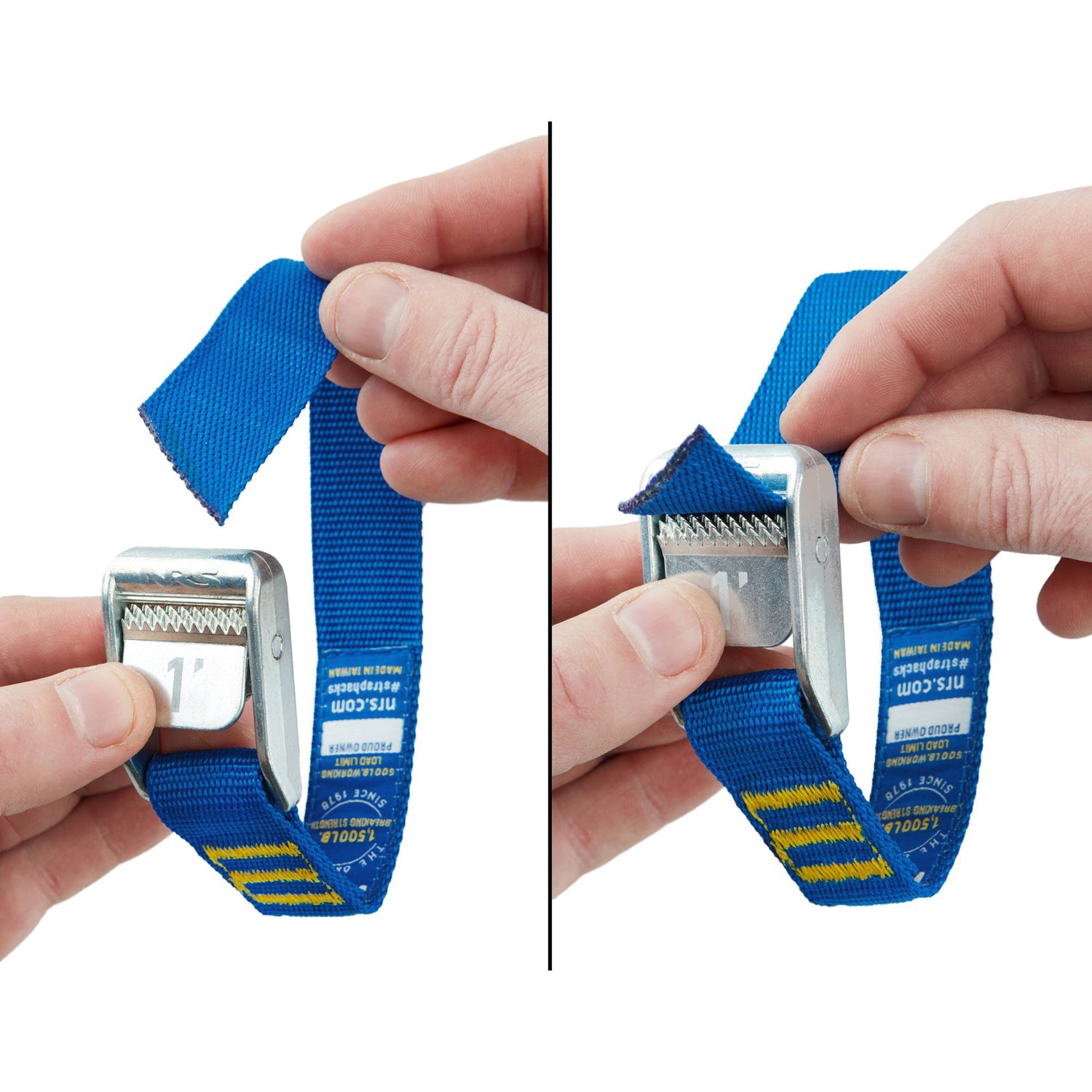 Heavy Duty Tie Down Straps - NRS 1 Multipack (4-Pack) for Trucks, Trailers & Cargo Securing - 1,000 lb Capacity, Durable Ratchet Straps for Transport, Moving & Storage