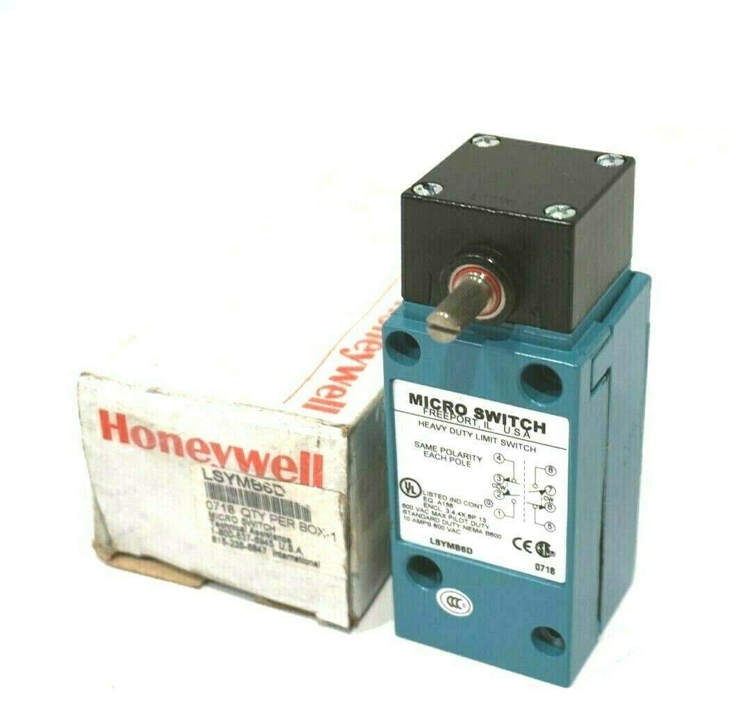 Honeywell S&C LSYMB6D Side Rotary Limit Switch - DPDT 2NO/2NC for Industrial Automation & Machine Control