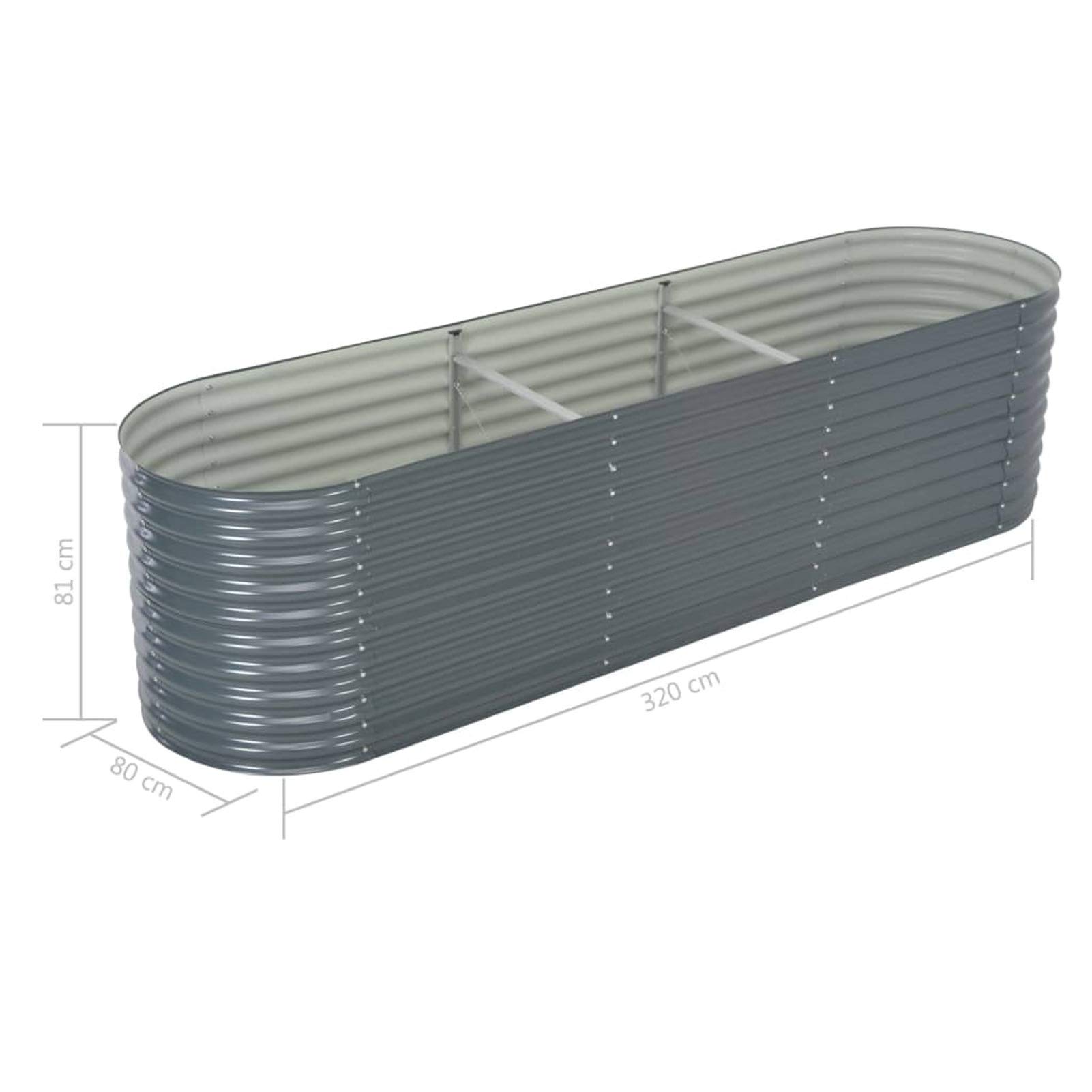 Galvanized Steel Raised Garden Bed Planter - 125.9