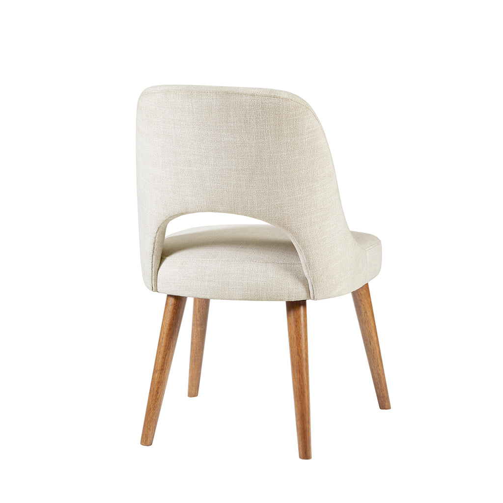 Modern Dining Chairs Set of 2 - Sturdy Wooden Side Chairs with Padded Seat - Perfect for Kitchen, Dining Room, Breakfast Nook & Small Spaces