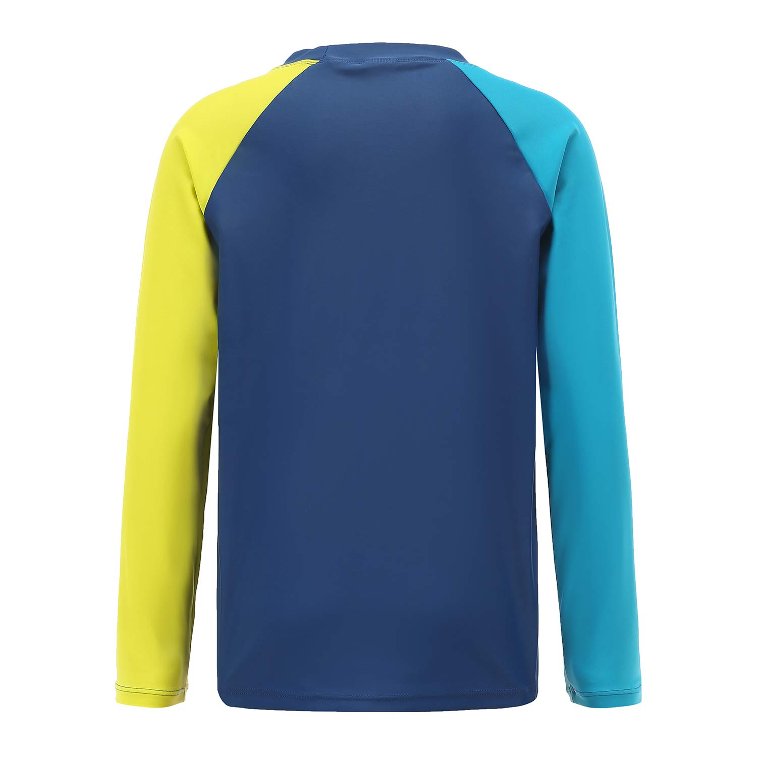 Kids UPF 50+ Sun Protection Swim Shirt - Boys Long Sleeve Rash Guard Shirts for Swimming, Beach & Water Activities