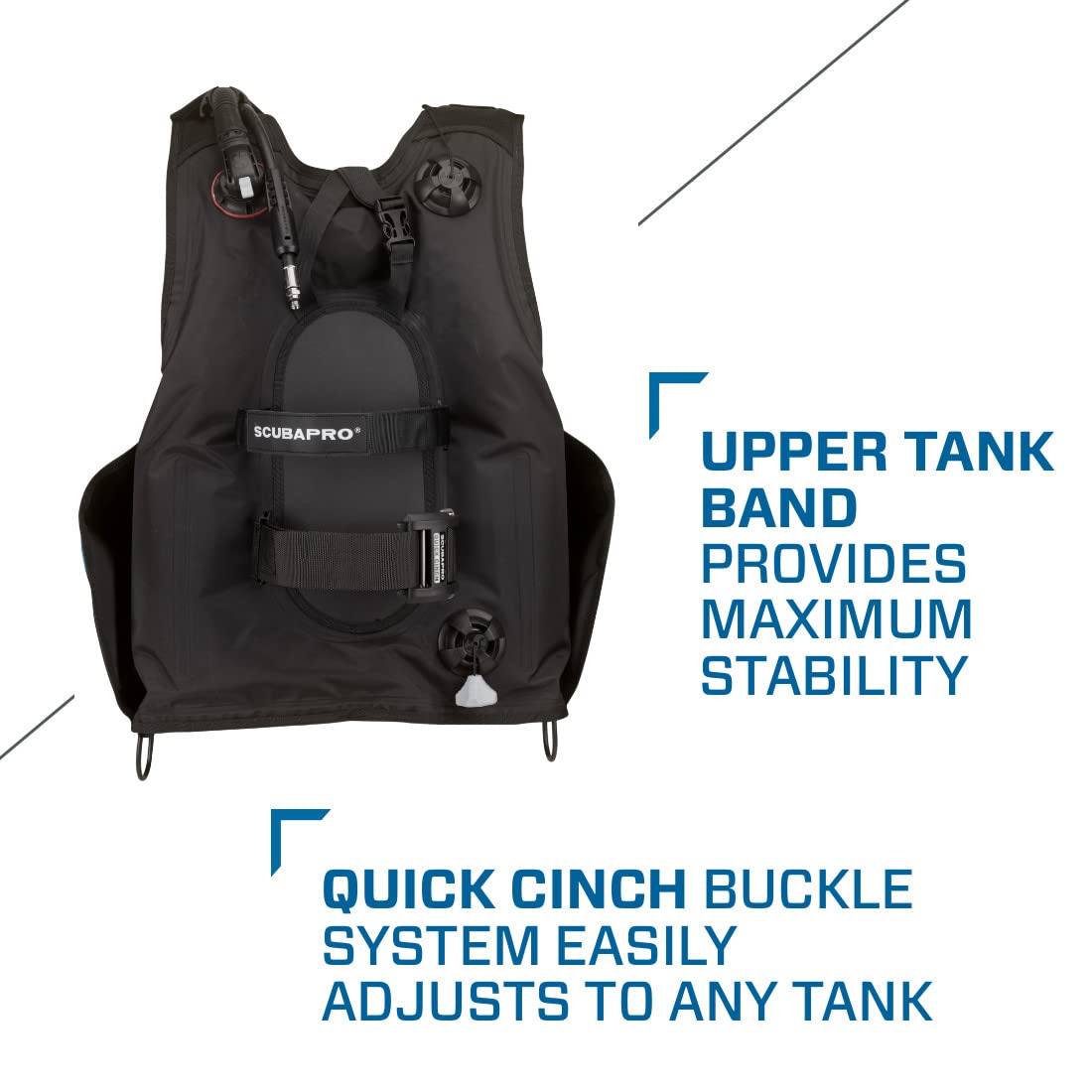 SCUBAPRO Go Diving BCD with Quick Cinch System - Premium Buoyancy Control Device for Scuba Diving | Perfect for Recreational & Professional Divers