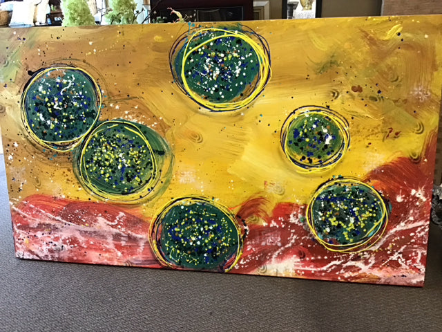 48 x 84 Dale Chihuly Abstract Art Canvas Print - Modern Wall Decor for Living Room, Bedroom & Office