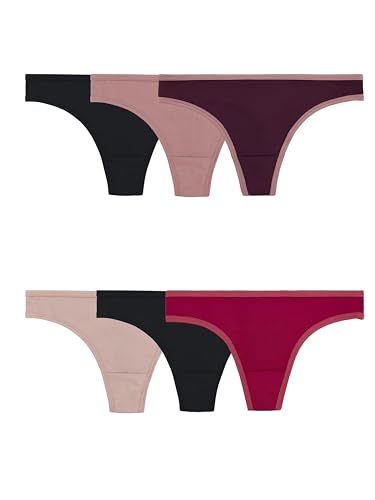 Ribbed Thong - 6 Pack - Colors May Vary