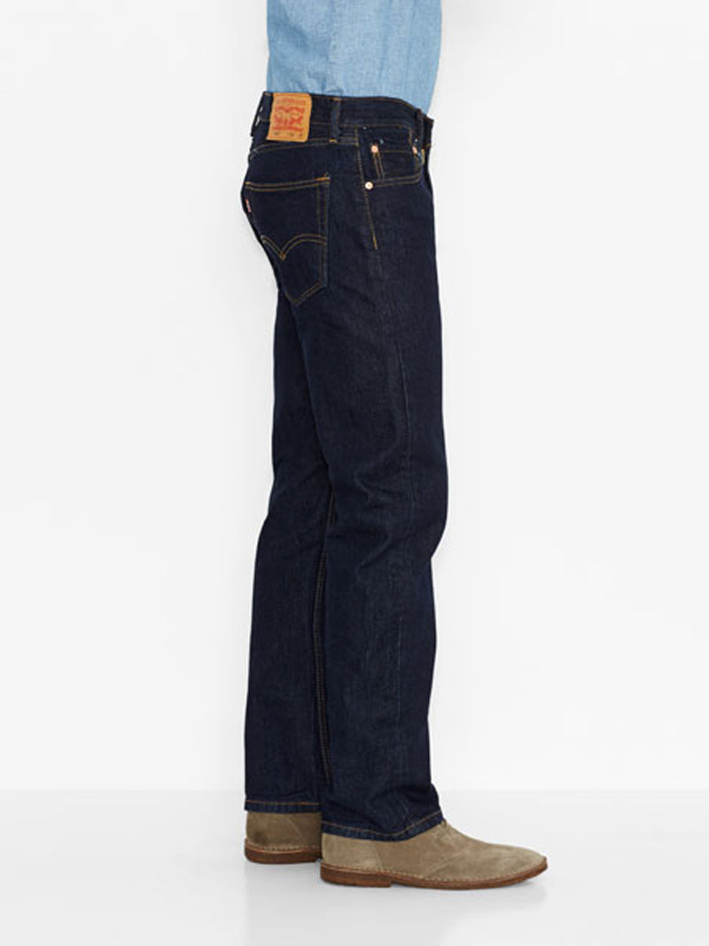 Levi's Men's 505 Regular Fit Jeans - Classic Dark Wash Denim Pants for Casual Wear & Everyday Style | Perfect for Work, Weekend Outings & Date Nights