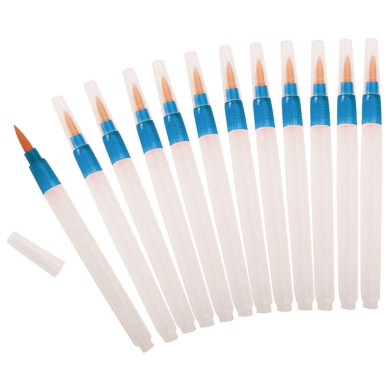 410810 Aqua-Flo Watercolor Paint Brush Set - Large Size, Assorted Colors for Professional & Beginner Artists - Perfect for Canvas Painting, School Projects & DIY Crafts