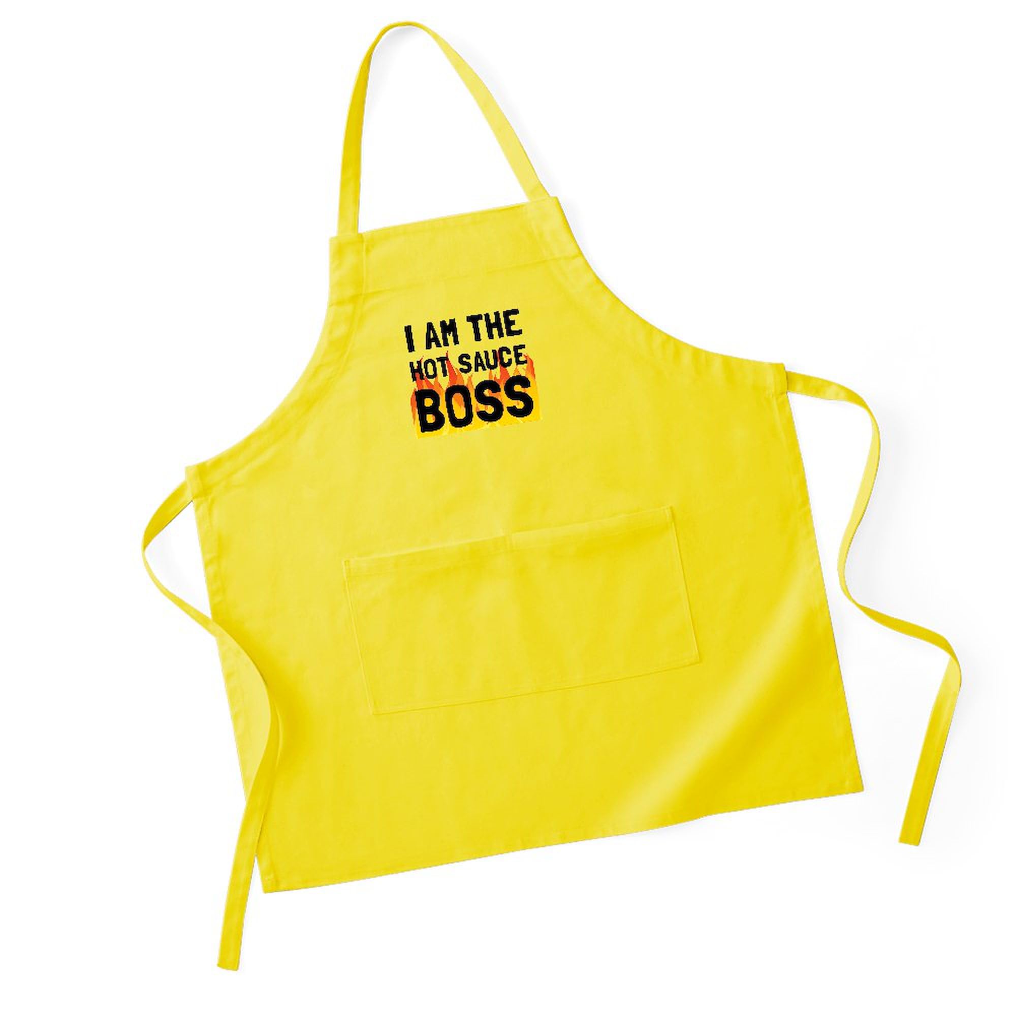Hot Sauce Boss Kitchen Apron with Pockets - Adjustable BBQ Grilling & Baking Apron for Men & Women - Perfect for Cooking, Grilling, Baking & Outdoor BBQ Parties