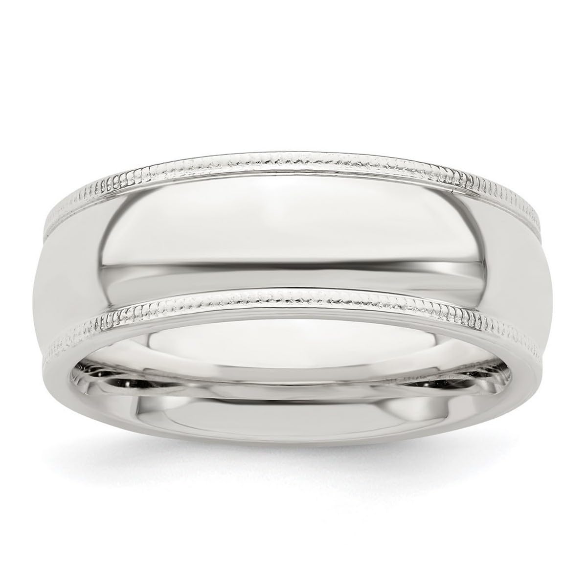 925 Sterling Silver Millgrain Comfort Fit Band Ring for Women & Men - Classic Wedding, Anniversary, Promise, or Stackable Ring - Available in Multiple Sizes (4-12) - Perfect for Everyday Wear, Gifts & Special Occasions
