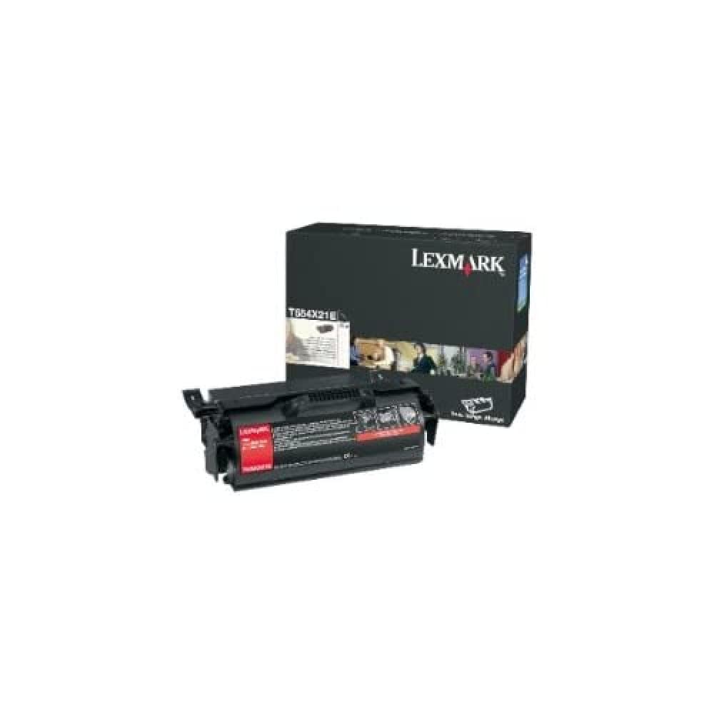 Lexmark T654 High-Yield Black Toner Cartridge for Corporate Printers - Ideal for Office, Business & High-Volume Printing