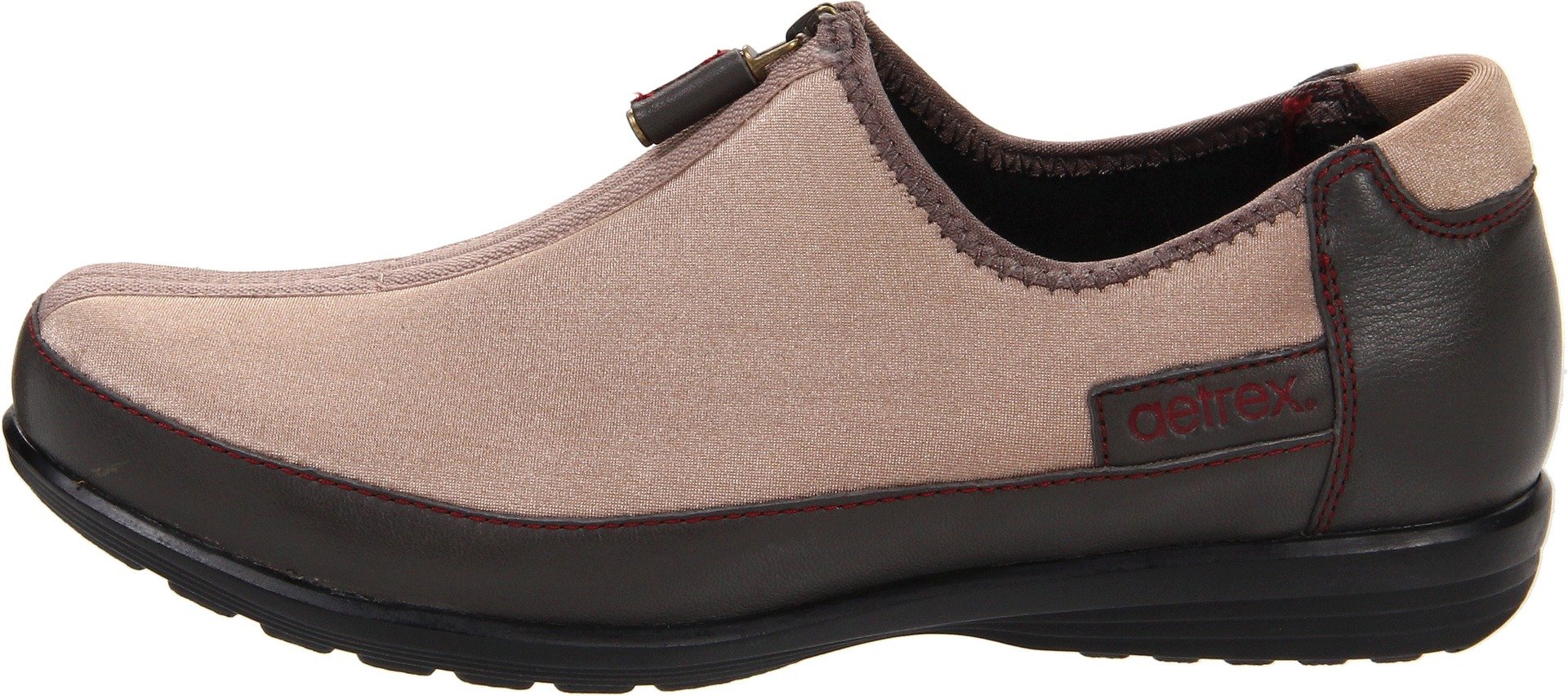 Aetrex Women's Berries Zips Slip-On Loafers - Comfortable Casual Shoes for Women with Arch Support | Perfect for Work, Travel & Everyday Wear