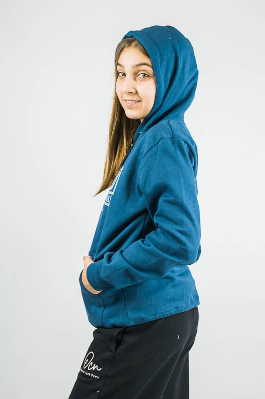 Original Oil JJ 243 Unisex Kids Hooded Sweatshirt - Soft Fleece Pullover with Kangaroo Pocket for Boys & Girls - Perfect for School, Playdates & Outdoor Activities