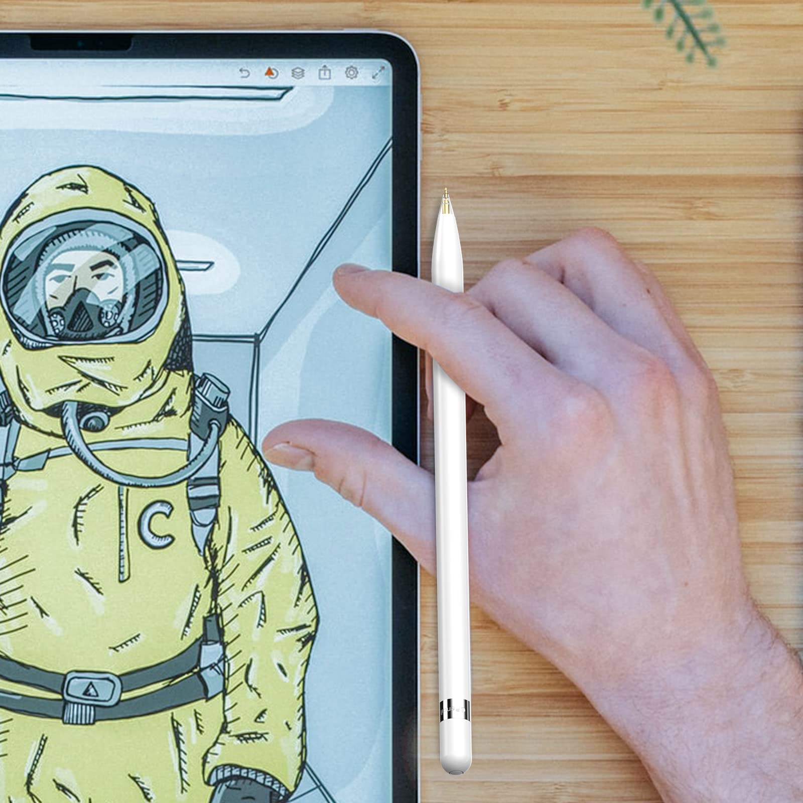 Apple Pencil Tips 3-Pack - Clear 1.8mm for 1st/2nd Gen & Pro - Precise Drawing & Note-Taking