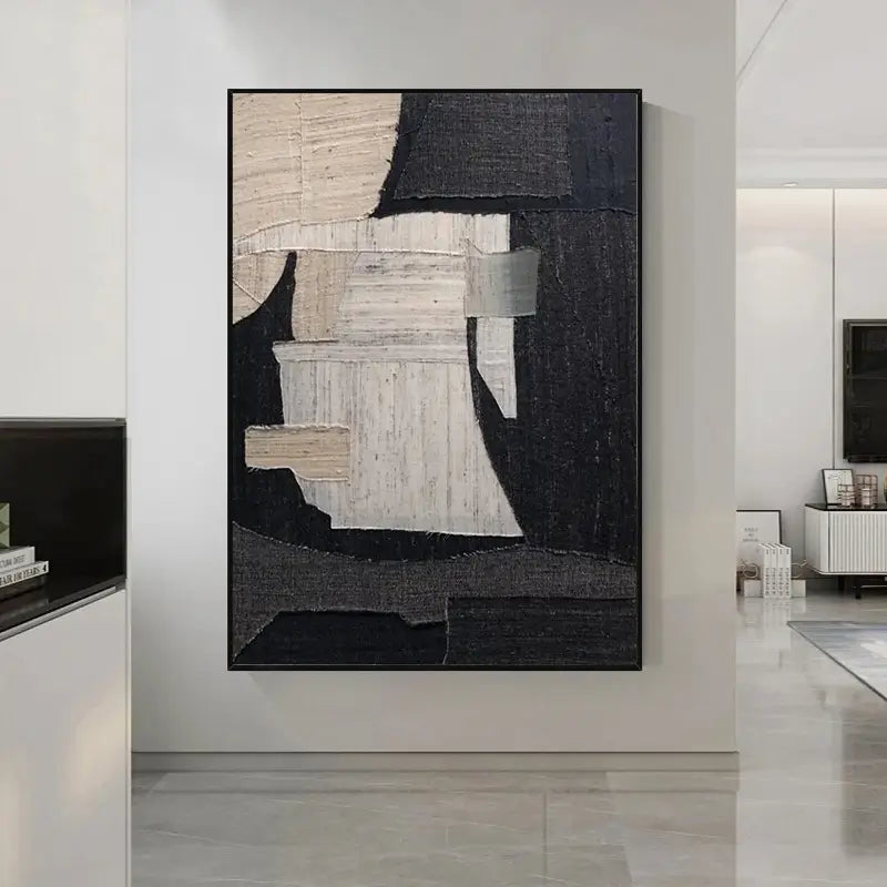 Abstract Tranquility Art Painting - Modern Wall Decor for Living Room & Bedroom - Handmade Canvas Artwork #WS002 | Perfect for Home, Office & Meditation Spaces