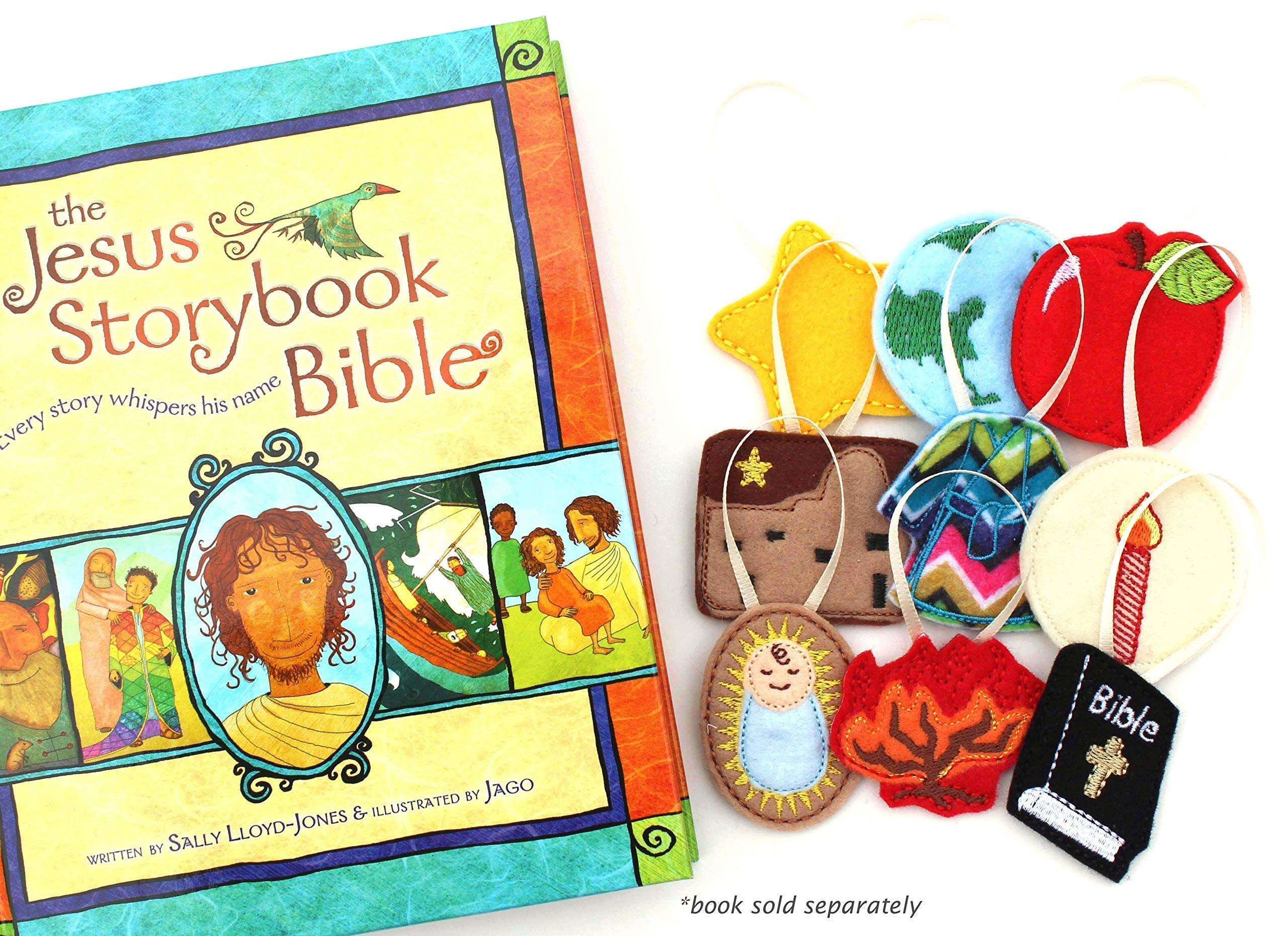 DIY Felt Jesse Tree Advent Ornament Kit - Christmas Bible Story Craft Set for Kids (Jesus Storybook Bible Compatible) | Perfect for Sunday School, Homeschooling & Family Advent Activities