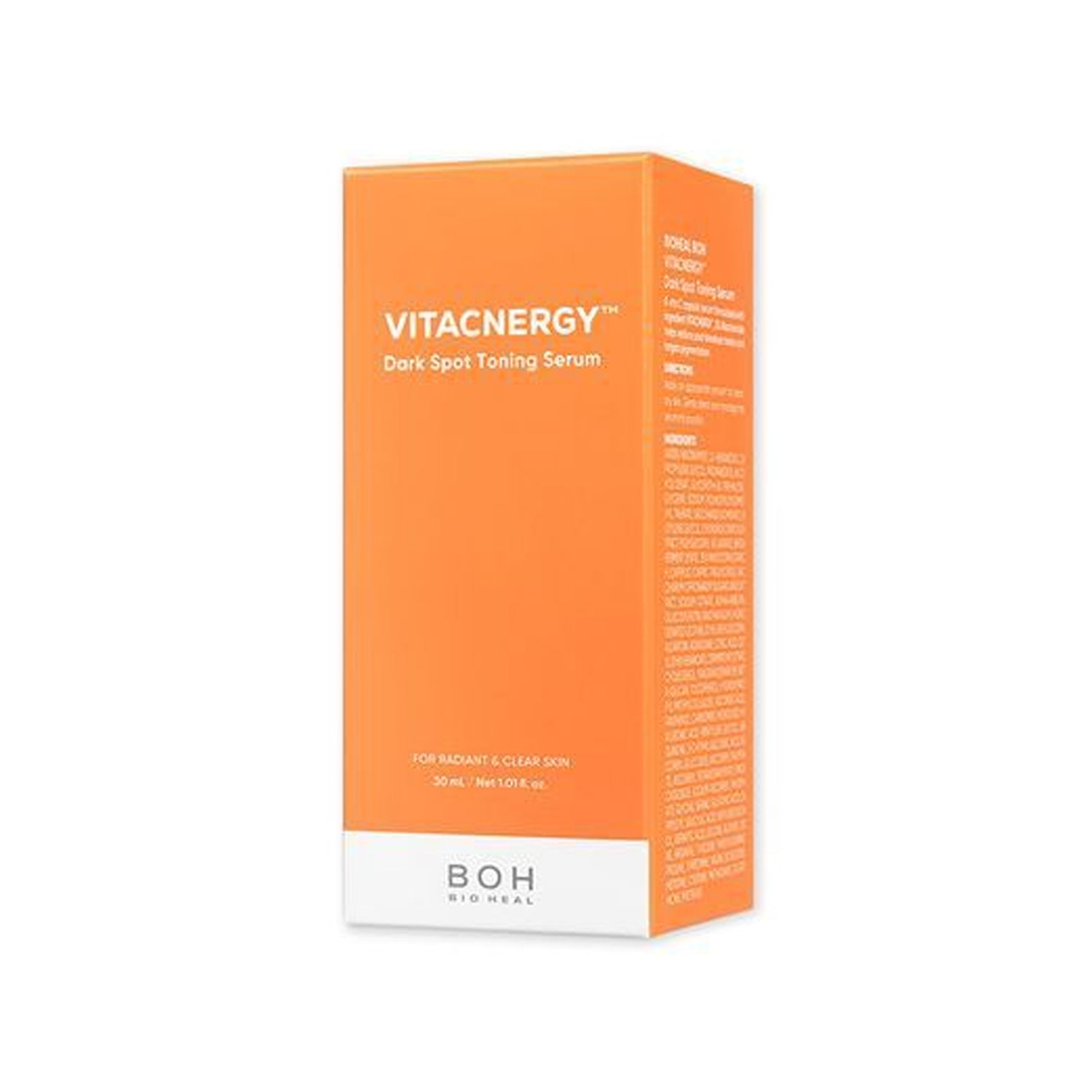 BIOHEAL BOH Vitacnergy Dark Spot Toning Serum 30ml - Brightening Facial Treatment for Hyperpigmentation & Uneven Skin Tone | Perfect for Night Skincare Routine & Daily Anti-Aging Care