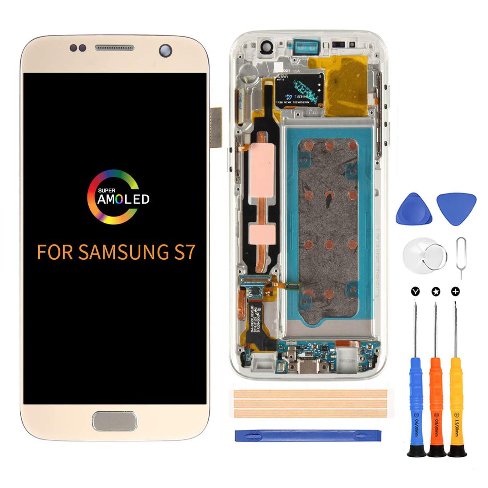 Samsung Galaxy S7 G930 OLED Screen Replacement with Frame - 5.1