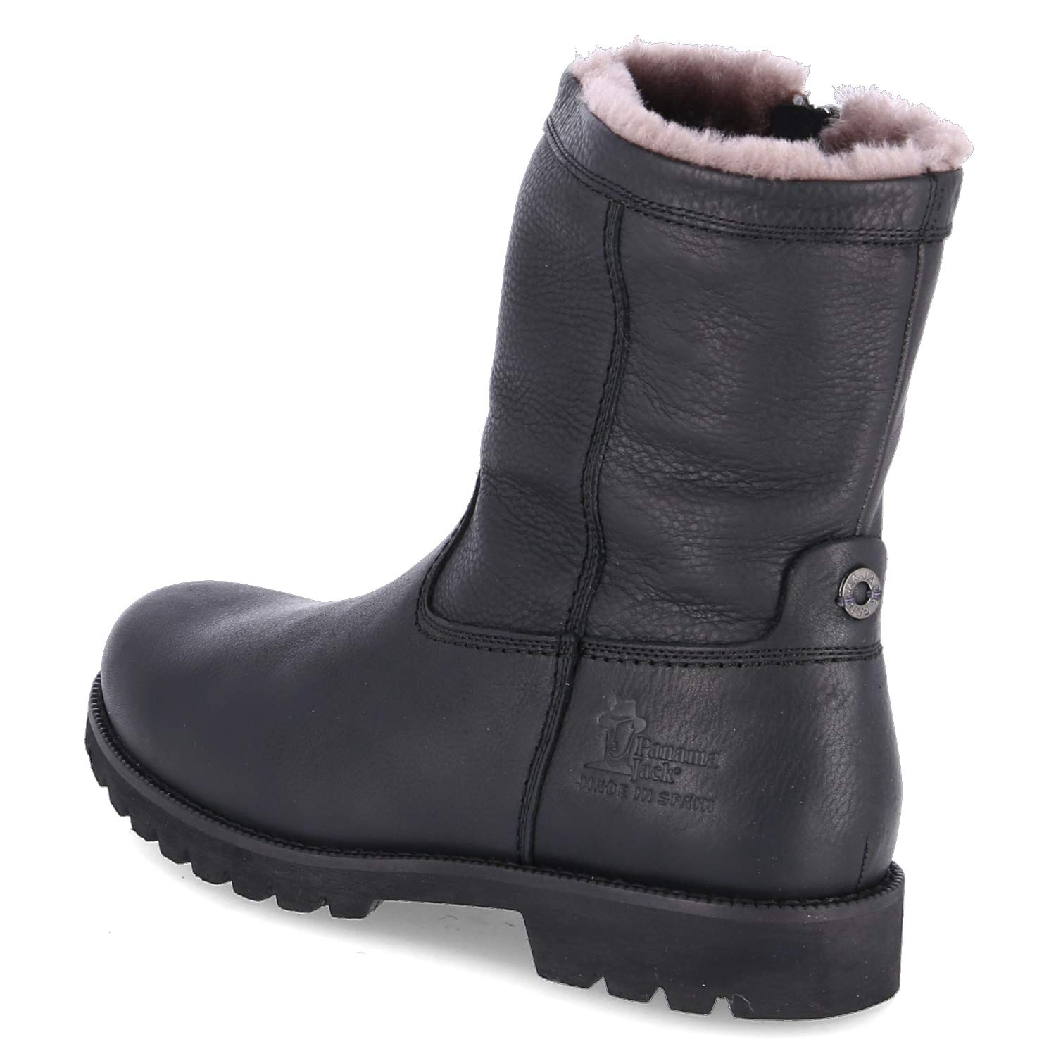 Panama Jack Fedro Men's Ankle Boots - Black Leather Mid-Calf Boots Size 12.5 | Waterproof Hiking & Outdoor Shoes for Men