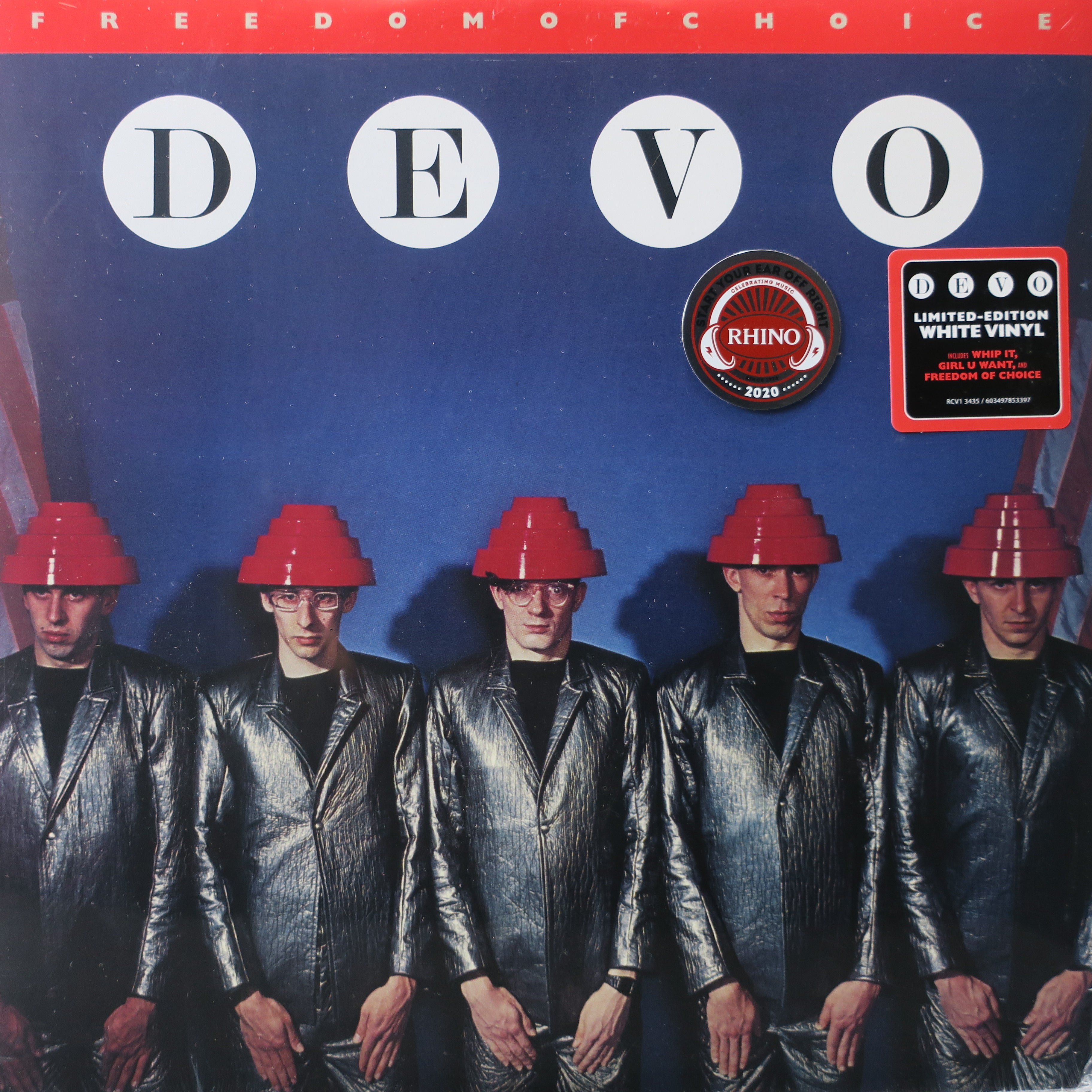 DEVO 'Freedom Of Choice' WHITE Vinyl LP Record - Limited Edition Alternative Rock Music for Collectors & Music Lovers - Perfect for Home Listening & Vinyl Enthusiasts