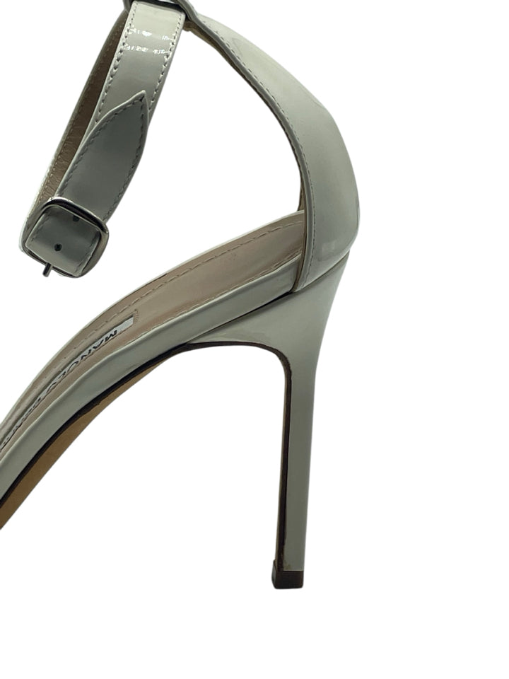 Authentic Manolo Blahnik Leather Chaos Heels for Women - Size 35 (US 5) - Perfect for Weddings, Parties & Special Occasions