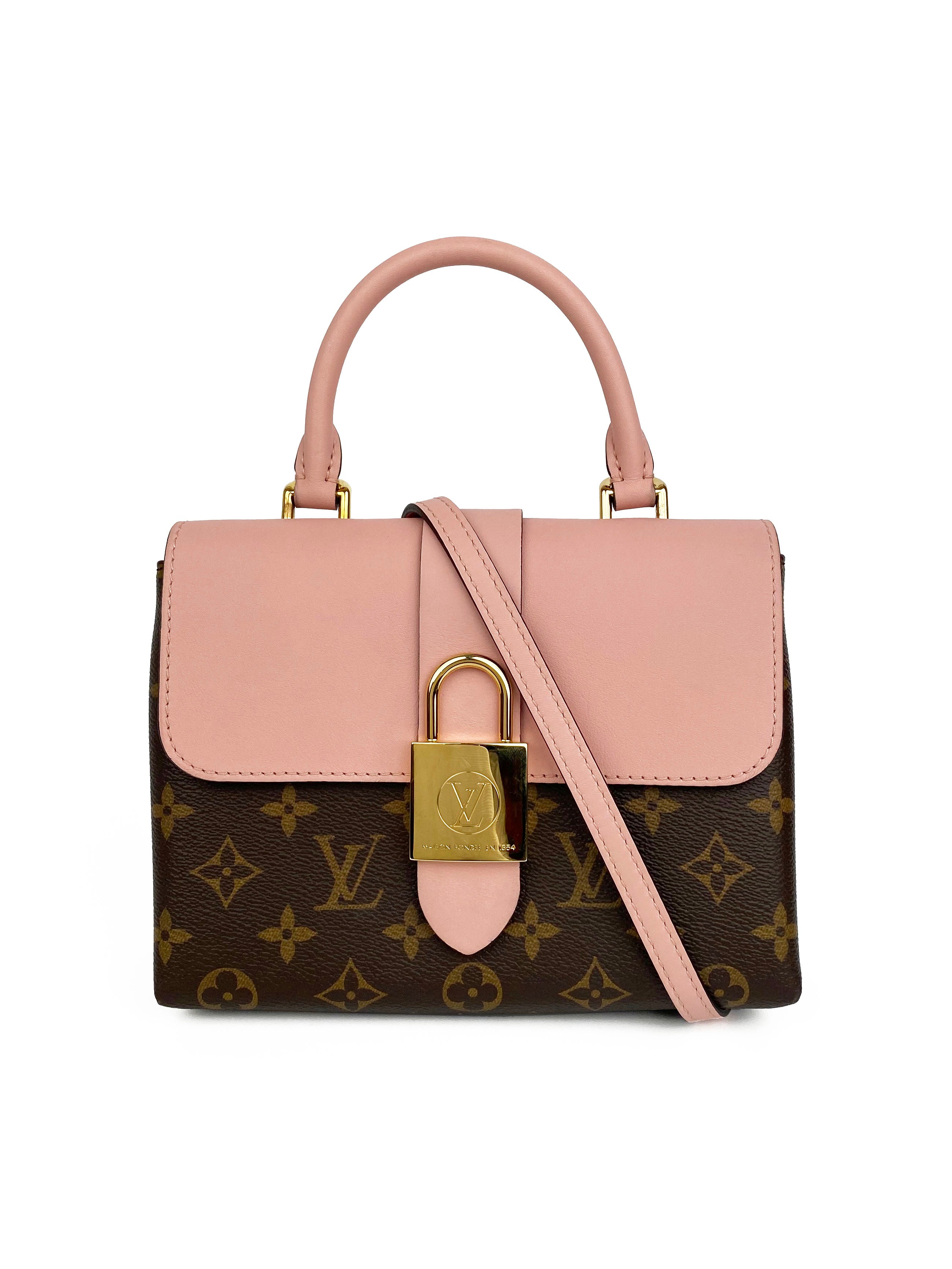 Louis Vuitton Rose Monogram Locky BB Handbag - Luxury Crossbody Purse for Women | Perfect for Date Night, Travel & Everyday Use