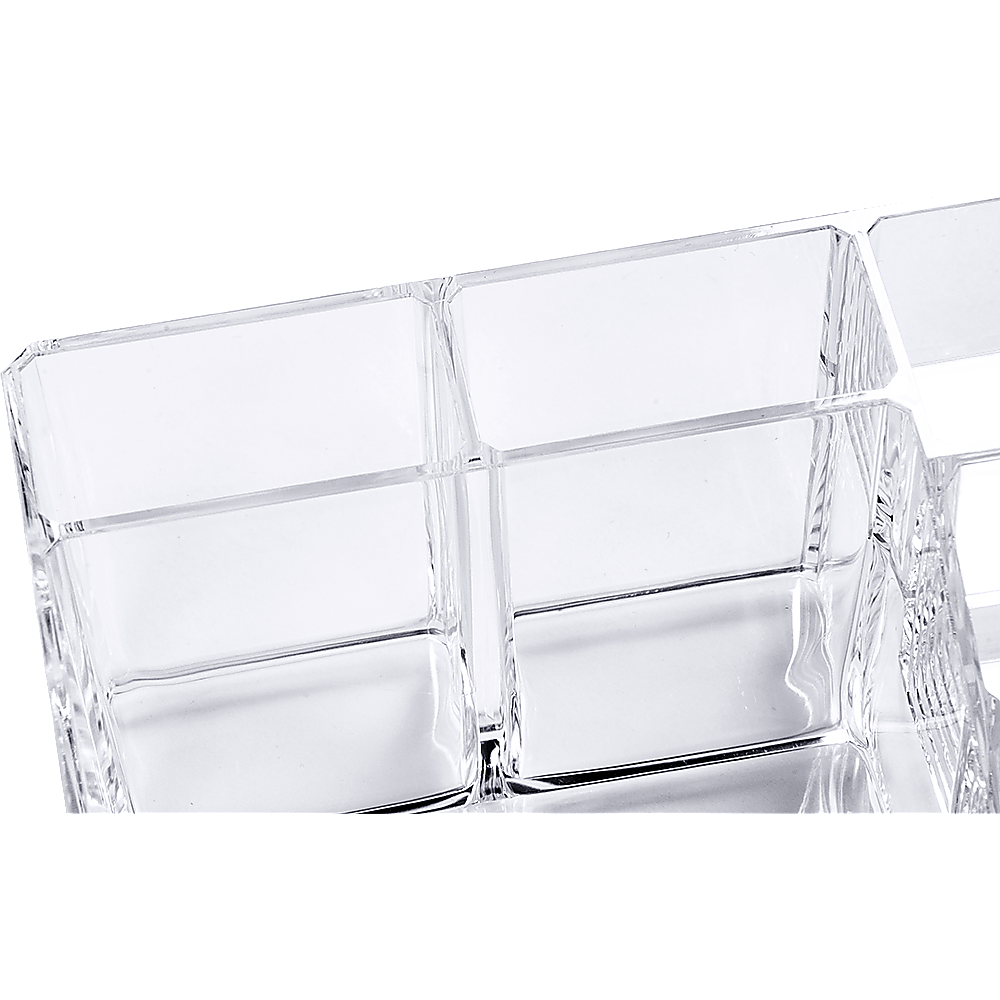 11-Drawer Clear Acrylic Organizer Tower for Makeup & Jewelry Storage - Luxury Display Cabinet for Vanity, Bathroom & Dressing Room Organization