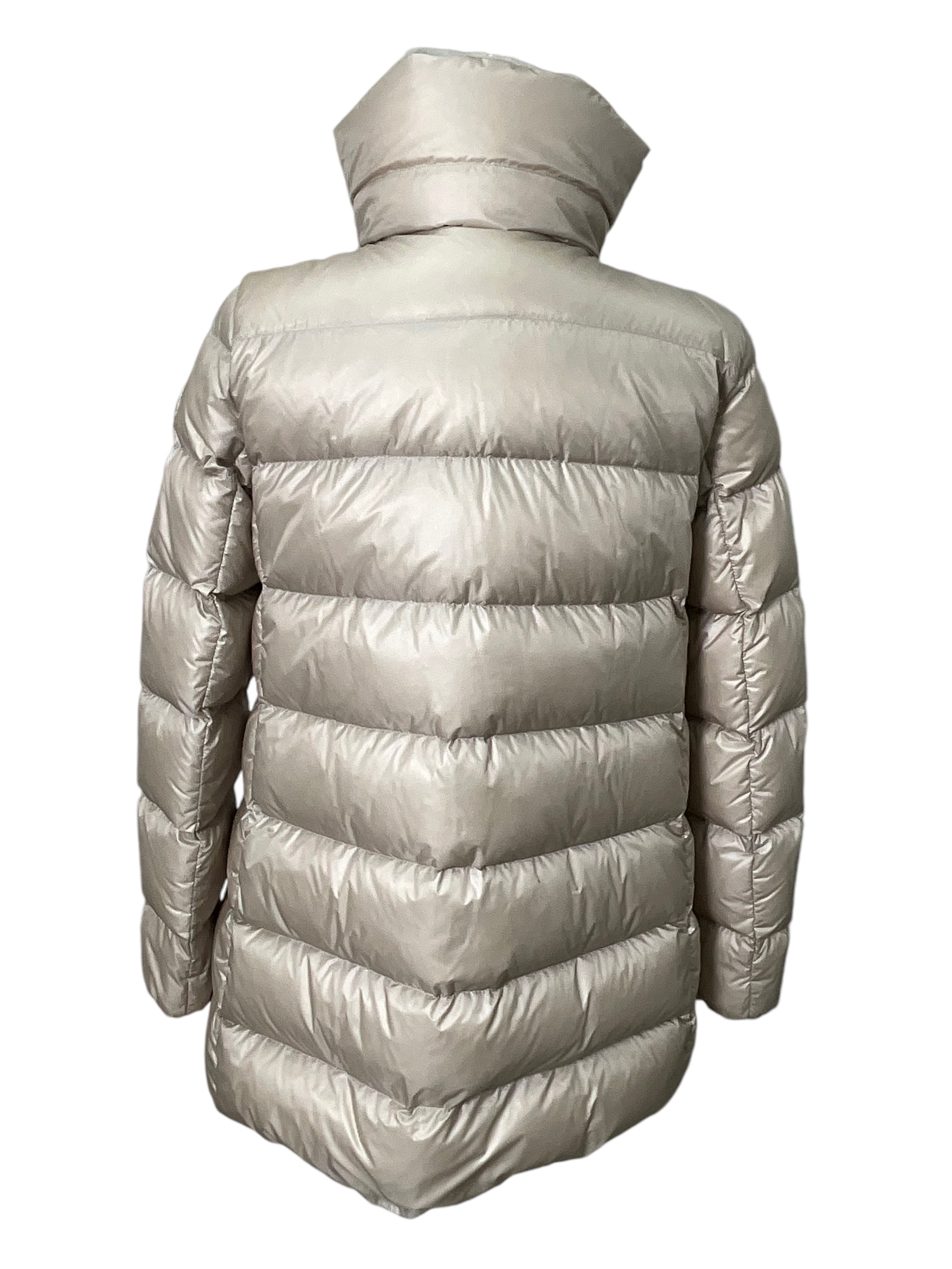 Moncler Puffy Down Jacket for Women - Lightweight Winter Coat with Hood, Waterproof & Windproof, Size S - Perfect for Skiing, Snowboarding & Cold Weather Outdoor Activities