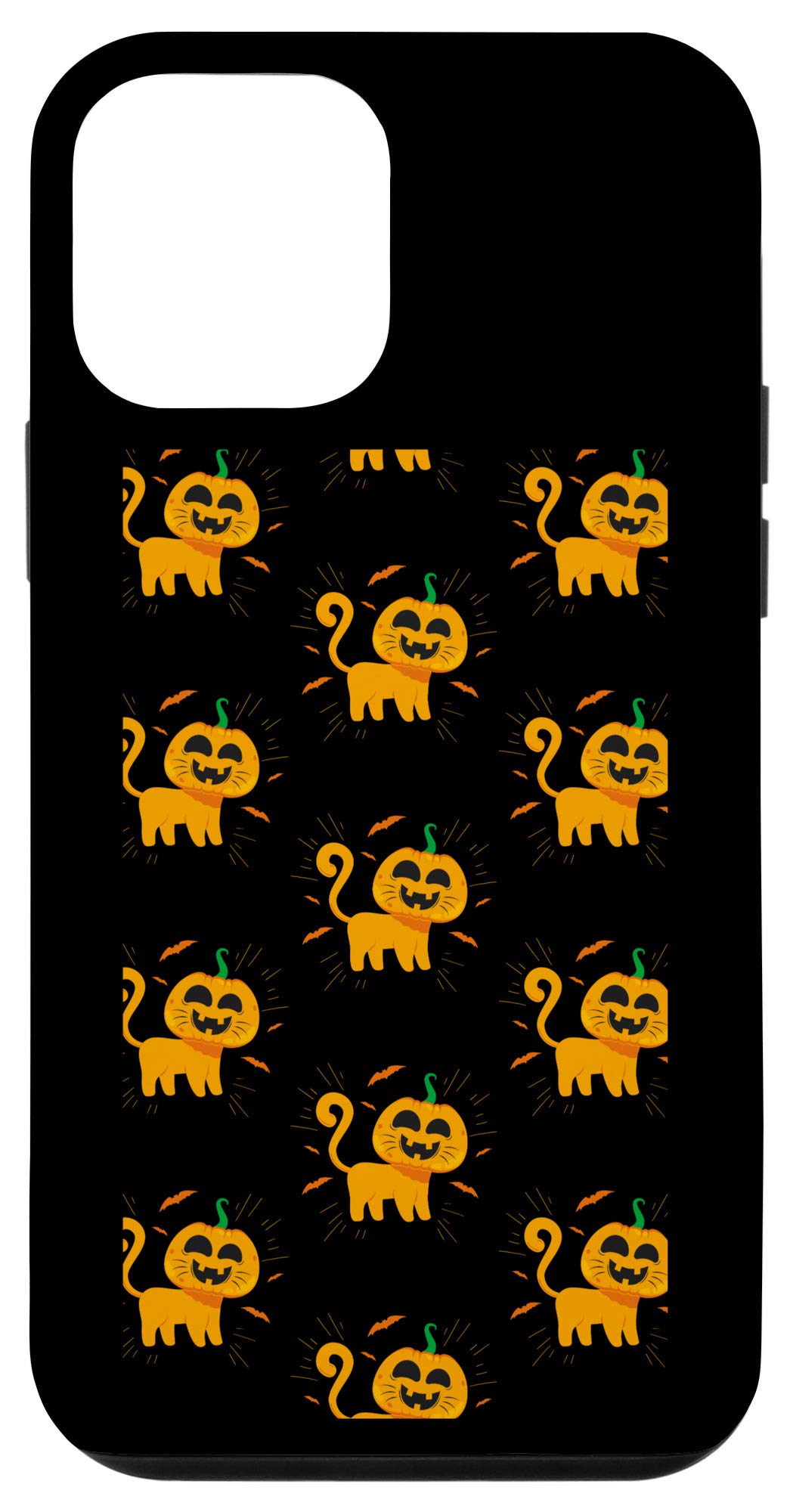 iPhone 12 Mini Case - Cute Pumpkin Head Cat Halloween Design | Shockproof Protective Phone Cover | Perfect Gift for Horror Fans & Halloween Lovers (Ideal for Parties, Trick-or-Treating & Spooky Season)