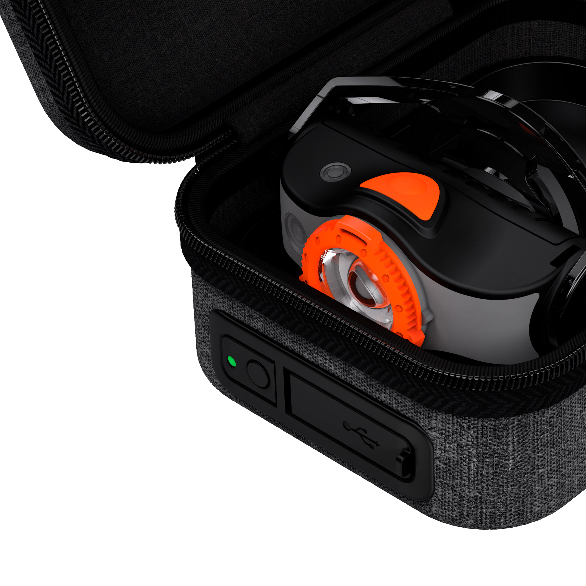 Powercase - Portable Charging Case with Built-in Power Bank | Universal Phone Charger for iPhone, Samsung & More | Perfect for Travel, Camping & Emergency Backup