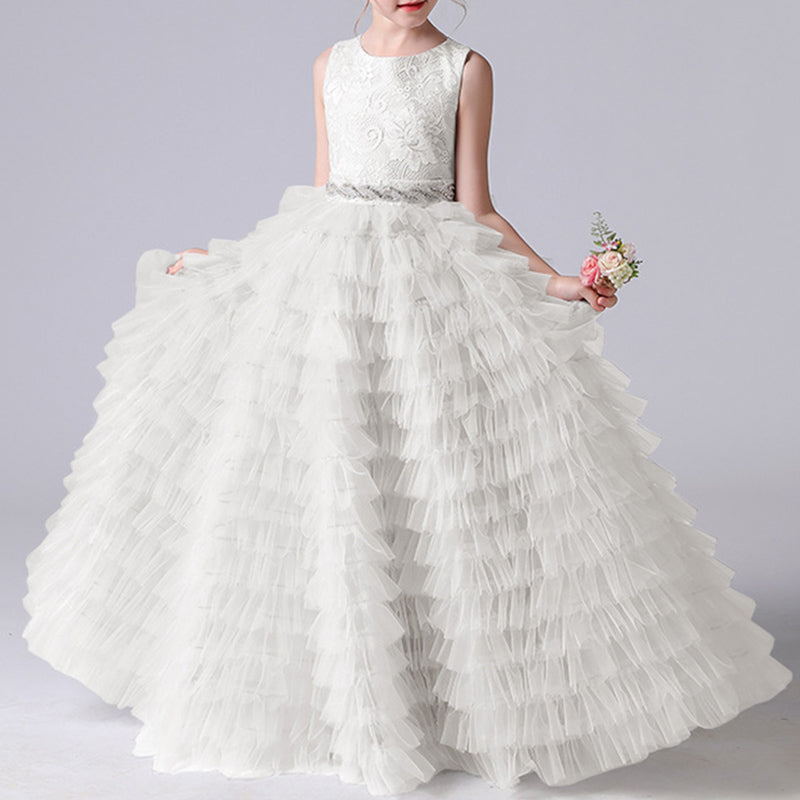 Elegant Green Tulle Princess Dress for Baby Girls - Toddler Ball Gown for Birthday Party, Photo Shoot & Special Occasions