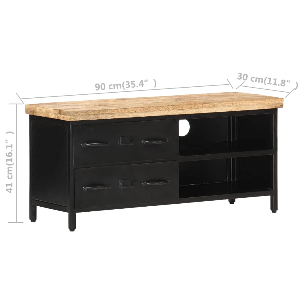 Modern TV Stand with Storage - 35.4