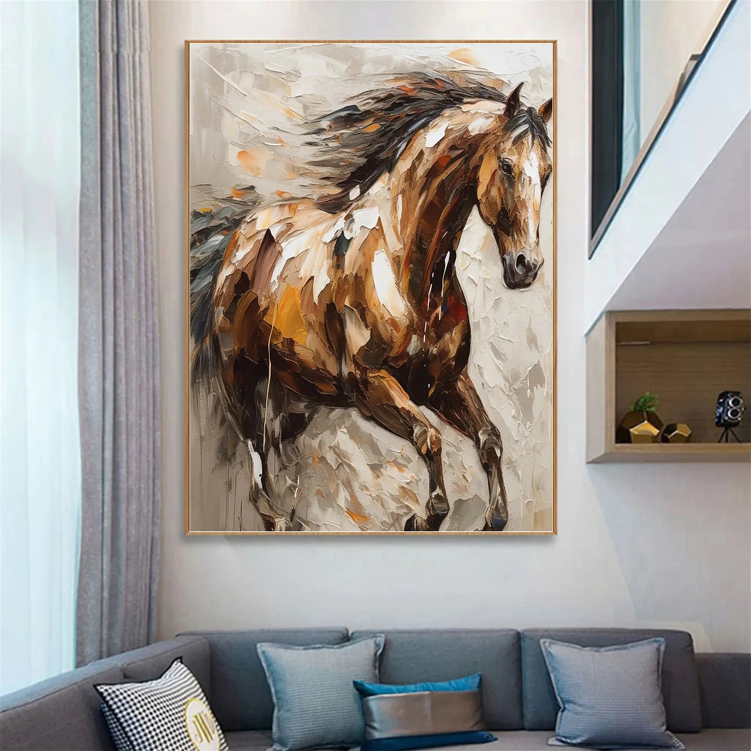 Animal Art Painting #AP044 - Handmade Wildlife Canvas Art for Home & Office Decor | Perfect for Living Room, Bedroom, or Gift