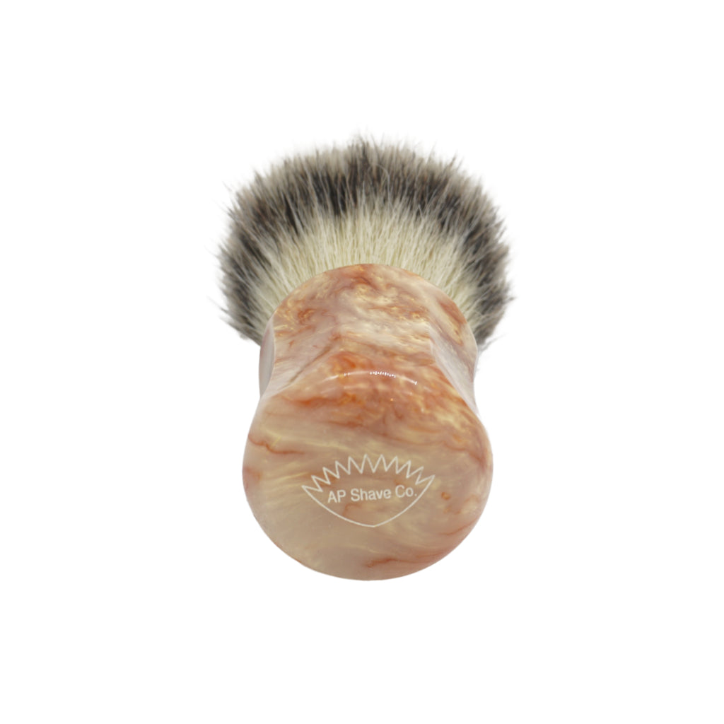 Premium 25mm Mühle STF XLarge Synthetic Shaving Brush with AP Shave Co. Crushed Mud Resin Handle #173 - Handcrafted by Shavemac for Wet Shaving Enthusiasts - Perfect for Luxury Shaving Routine & Grooming Gifts