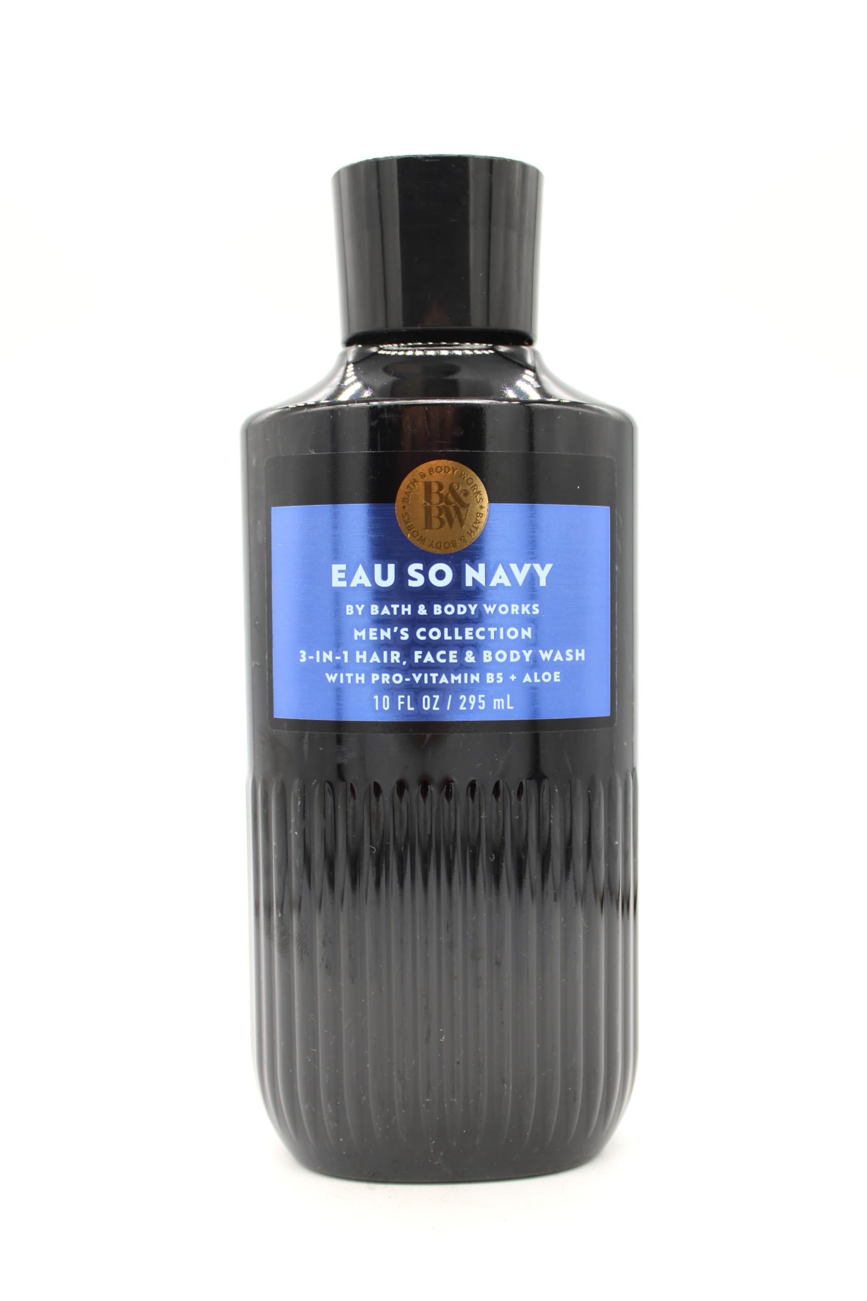 EauSo Navy Men's 3-in-1 Hair, Face & Body Wash - 10 fl oz | All-in-One Shower Gel for Men | Refreshing Bath & Body Cleanser for Daily Use, Gym & Travel