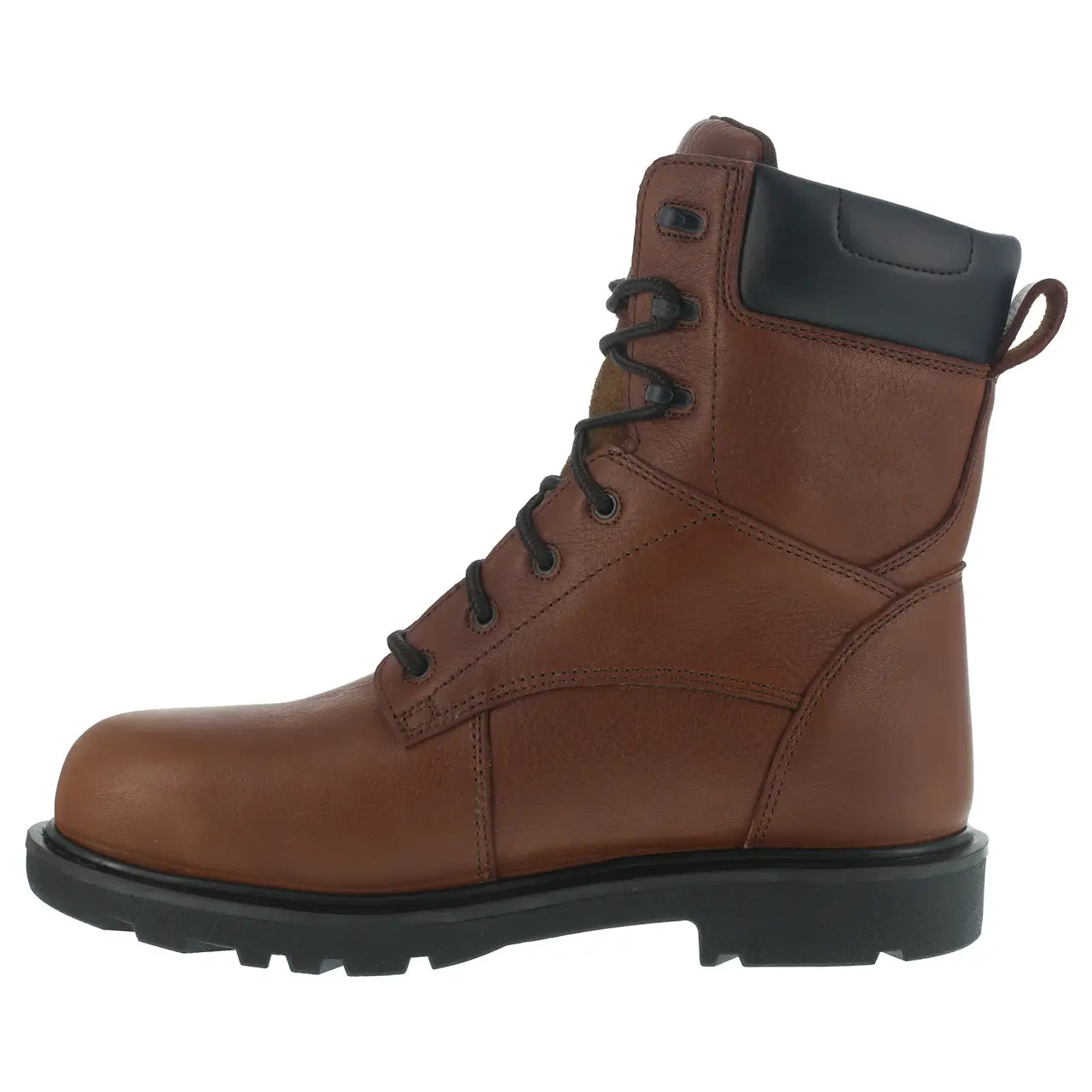 Hauler Composite Toe 8 Inch Waterproof Work Boots for Men - Brown Safety Shoes for Construction, Warehouse & Outdoor Work