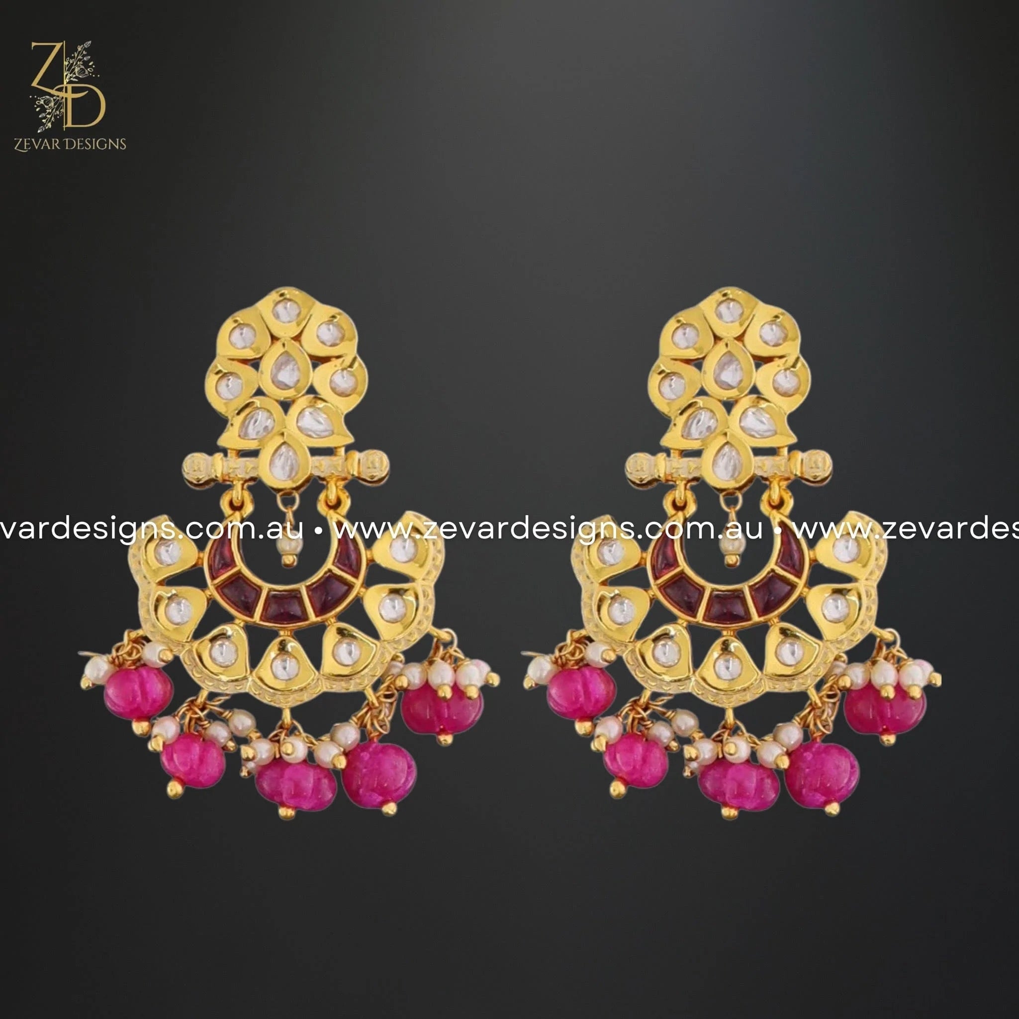 Exquisite Kundan Pendant Set in Hot Pink | Traditional Indian Jewelry for Women | Perfect for Weddings, Parties & Festive Occasions