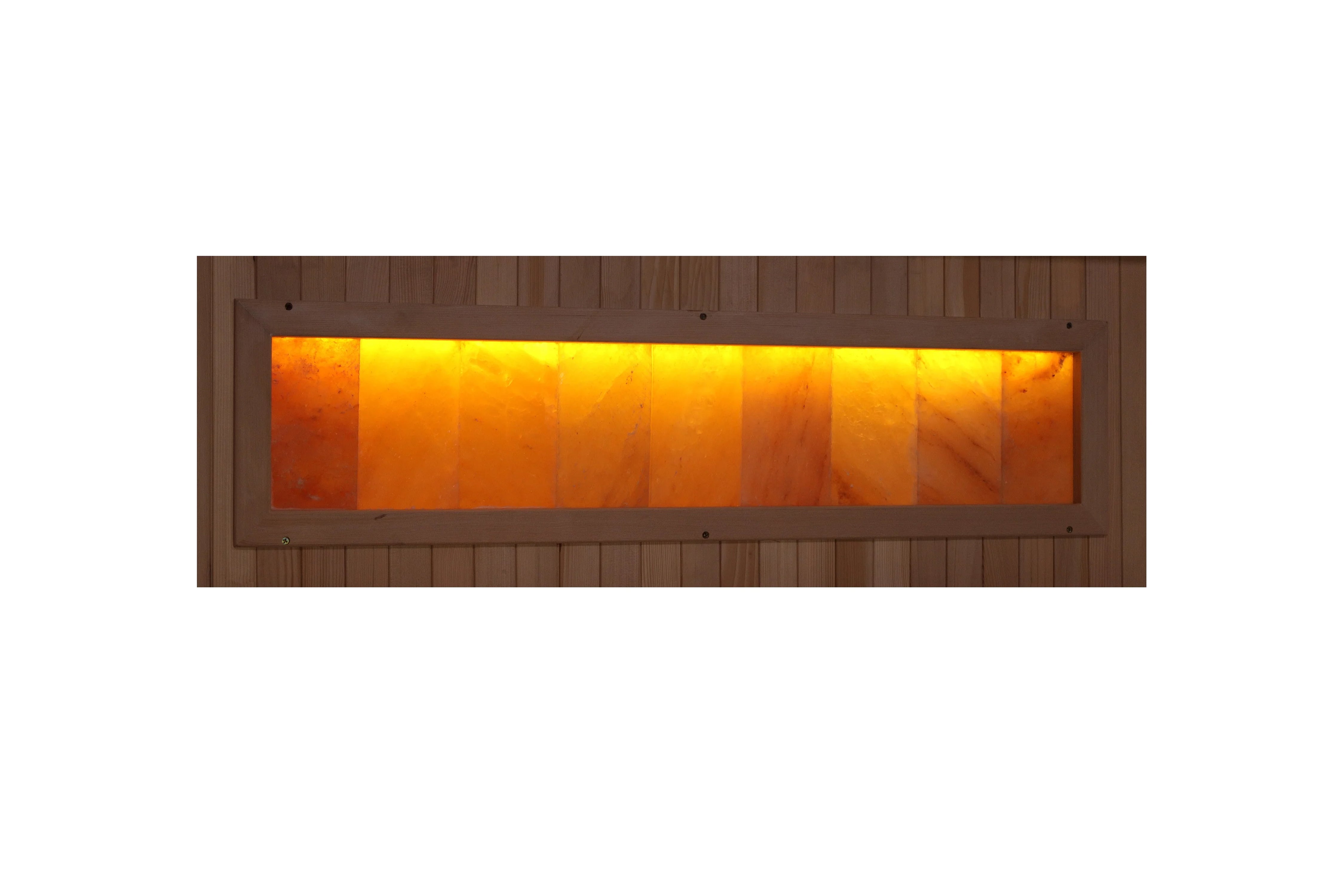 Golden Designs Reserve Edition Full Spectrum Infrared Sauna with Himalayan Salt Bar - 3 to 6 Person Home Spa for Relaxation & Detox | Perfect for Home Wellness, Stress Relief & Muscle Recovery